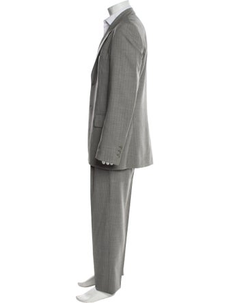 Dries Van Noten Wool Striped Two-Piece Suit