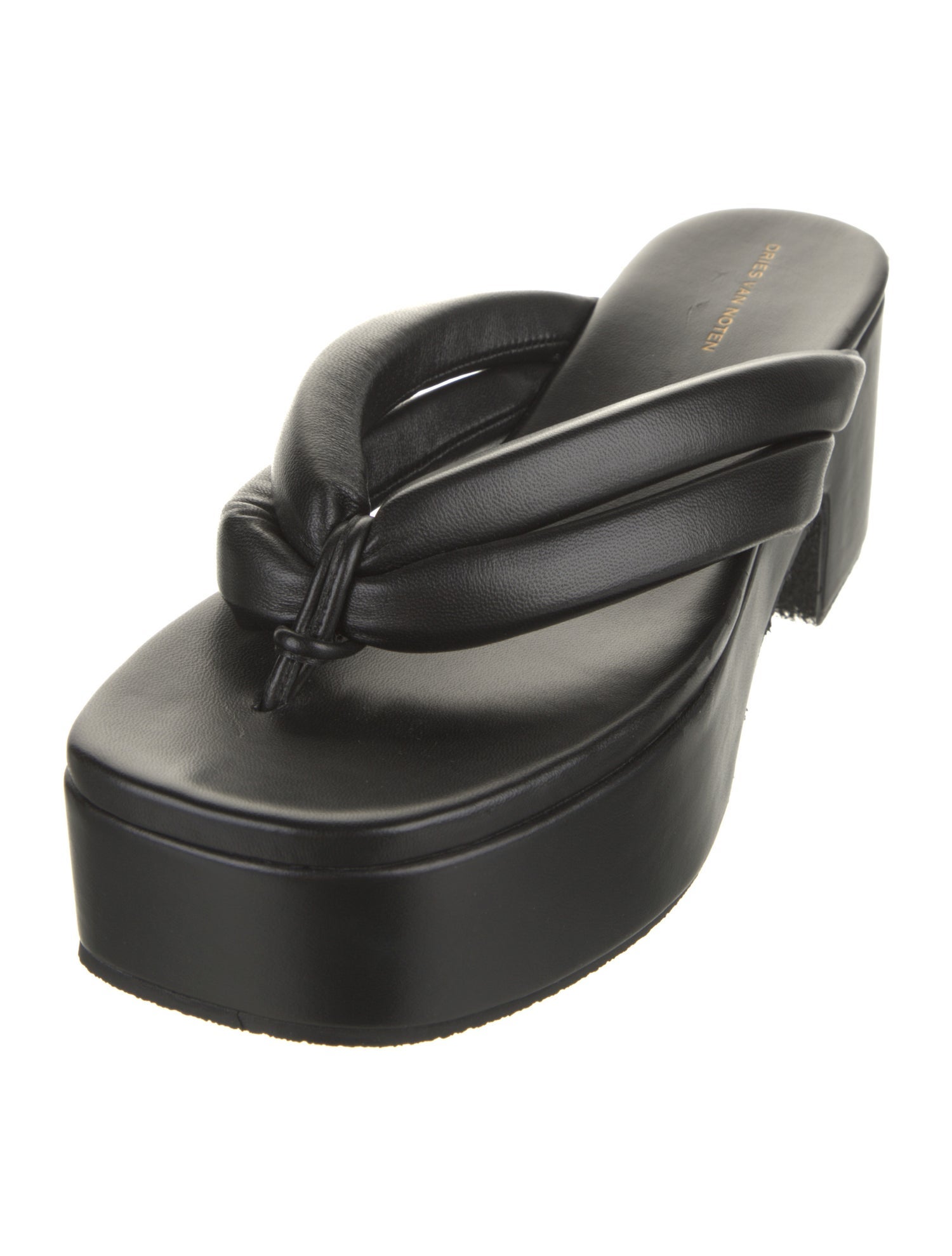 Dries Van Noten Leather Slides