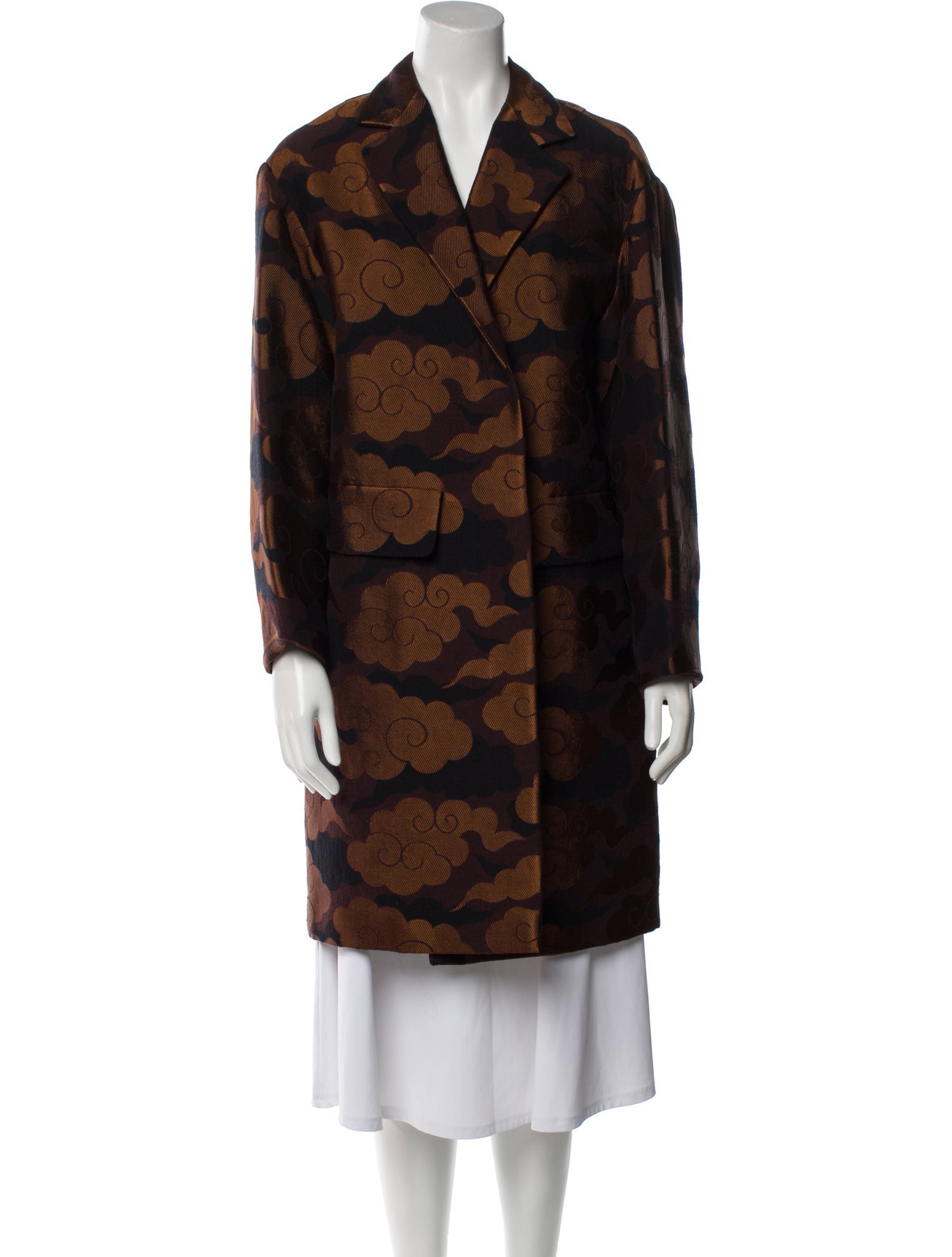 Dries Van Noten Floral Print Coat