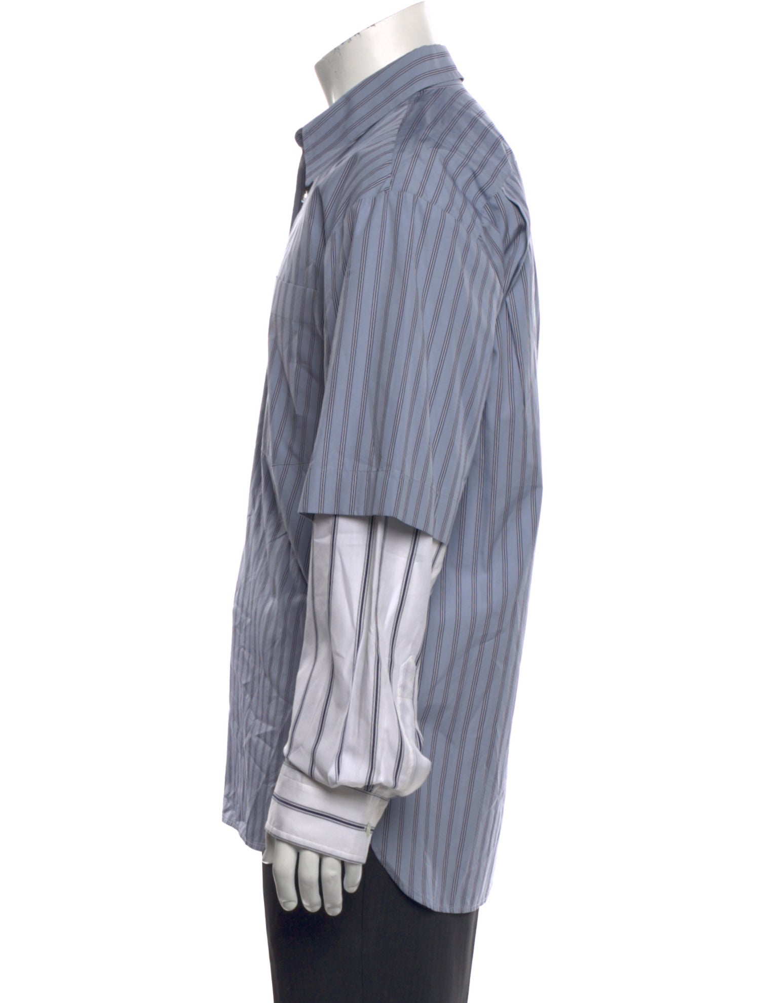 Dries Van Noten Striped Long Sleeve Shirt