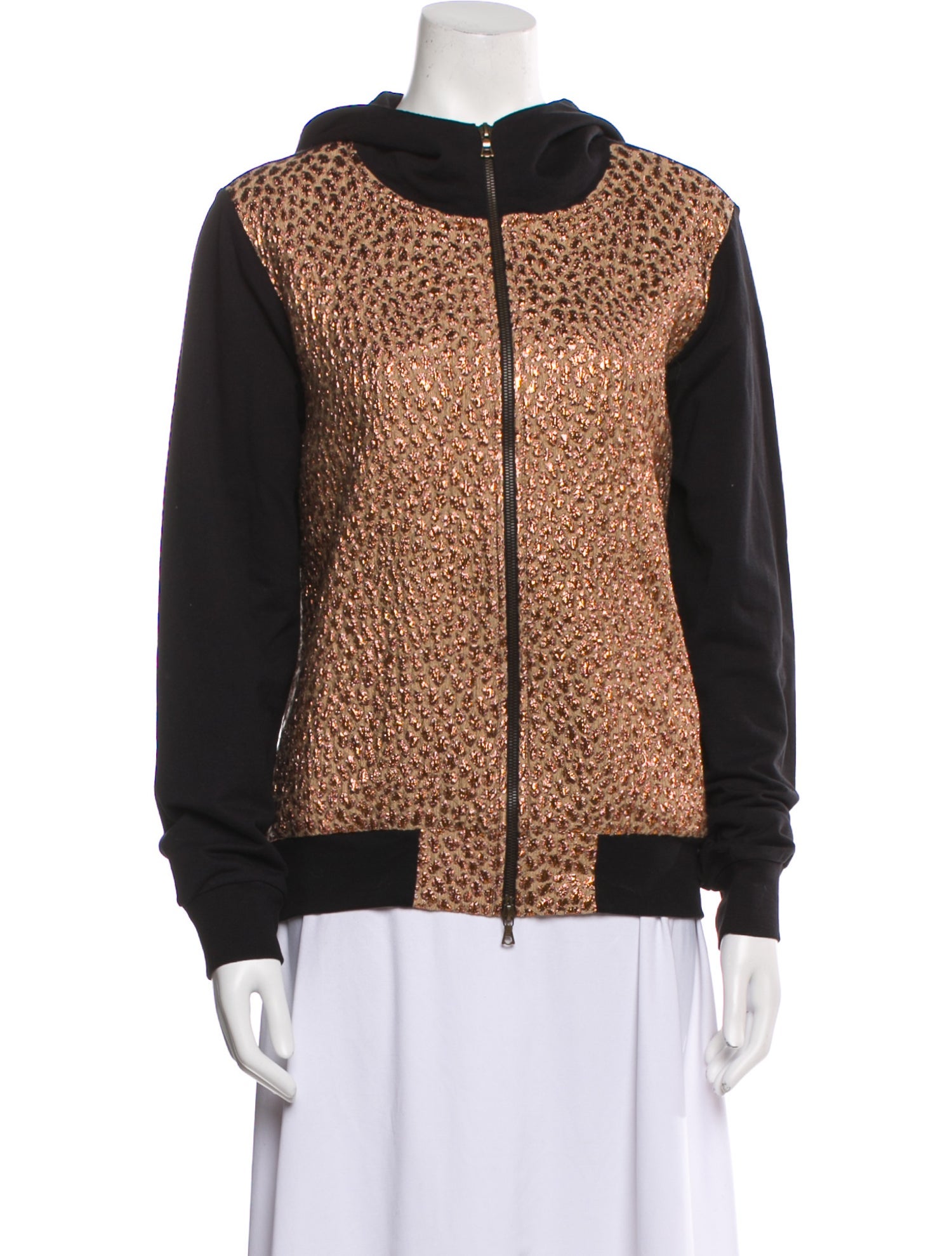 Dries Van Noten Animal Print Bomber Jacket