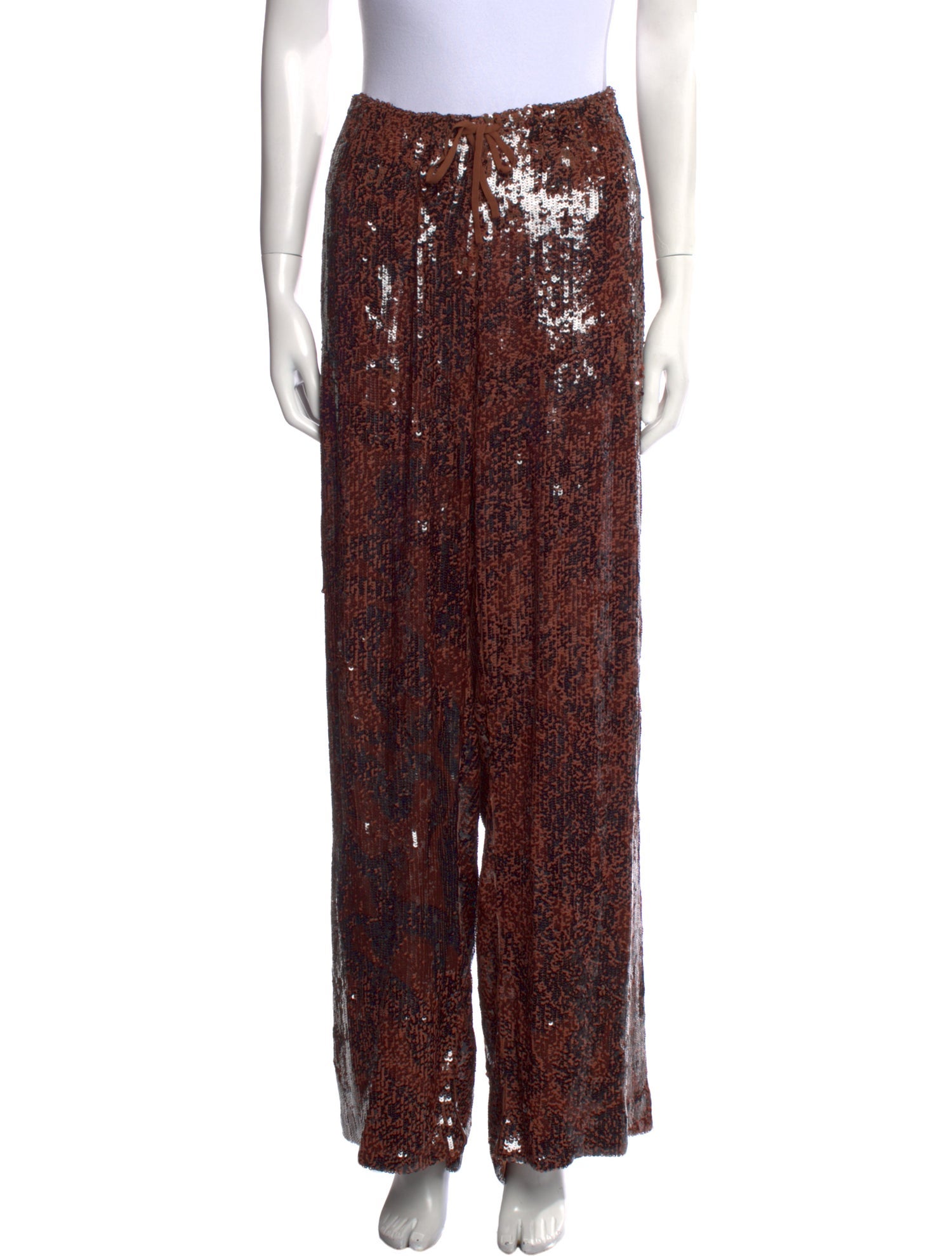 Dries Van Noten Sequin Wide Leg Pants