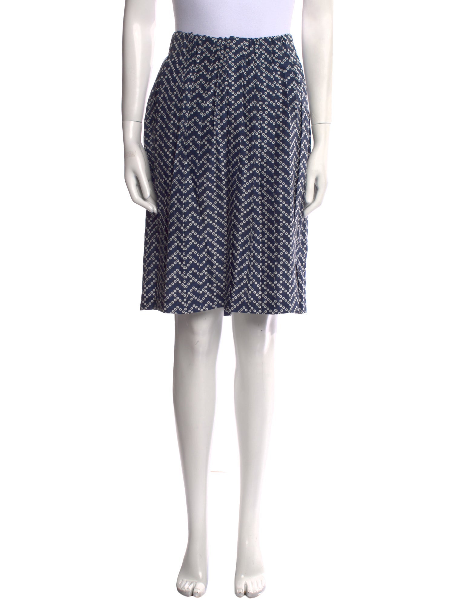 Dries Van Noten Silk Knee-Length Skirt