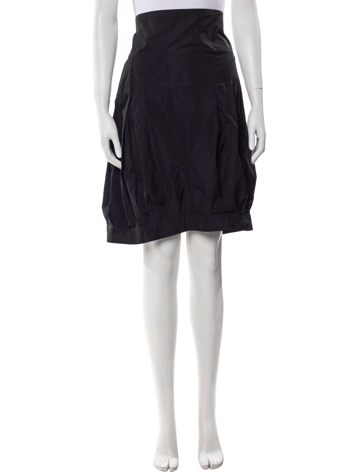 Dries Van Noten Pleated Accents Knee-Length Skirt
