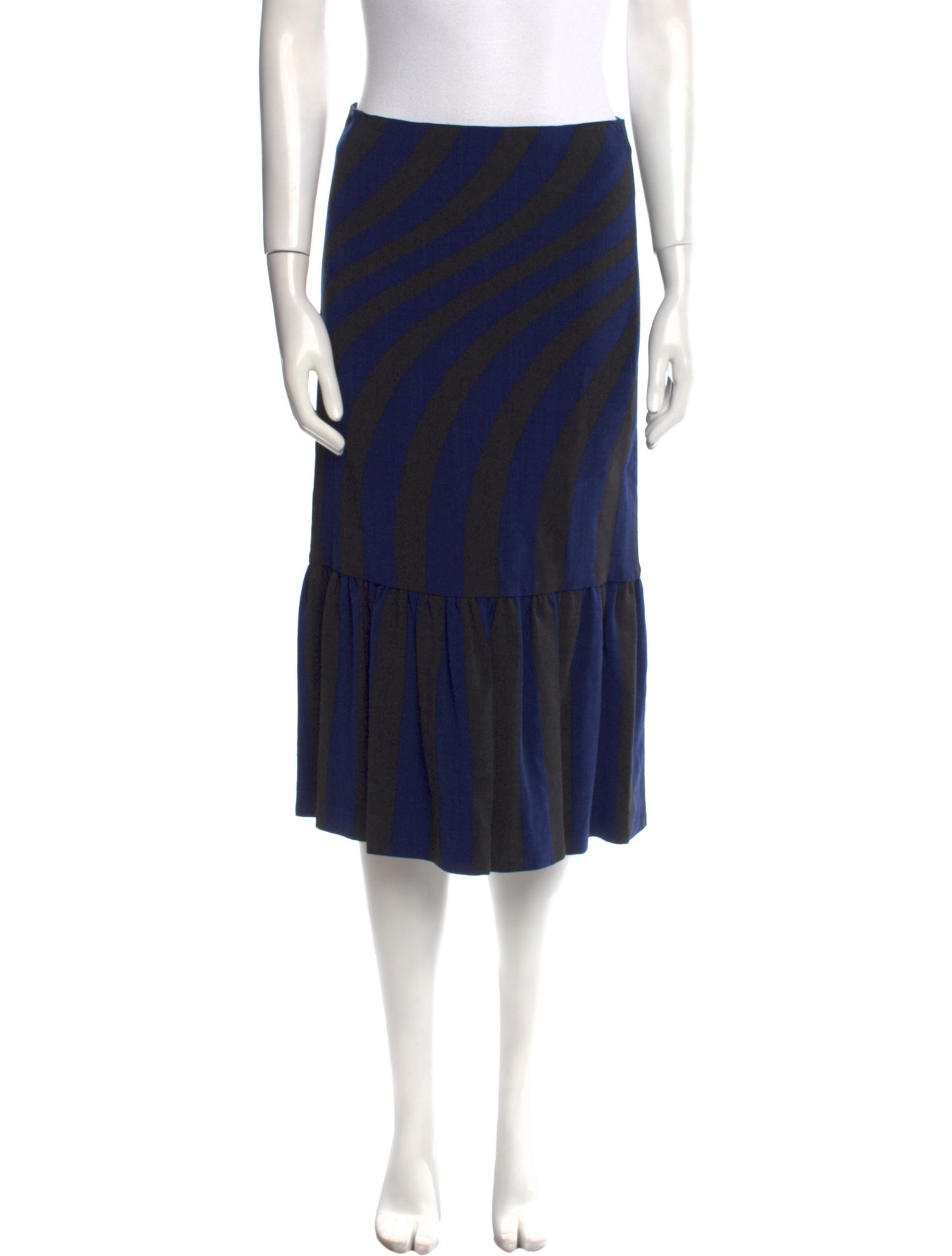 Dries Van Noten Striped Knee-Length Skirt