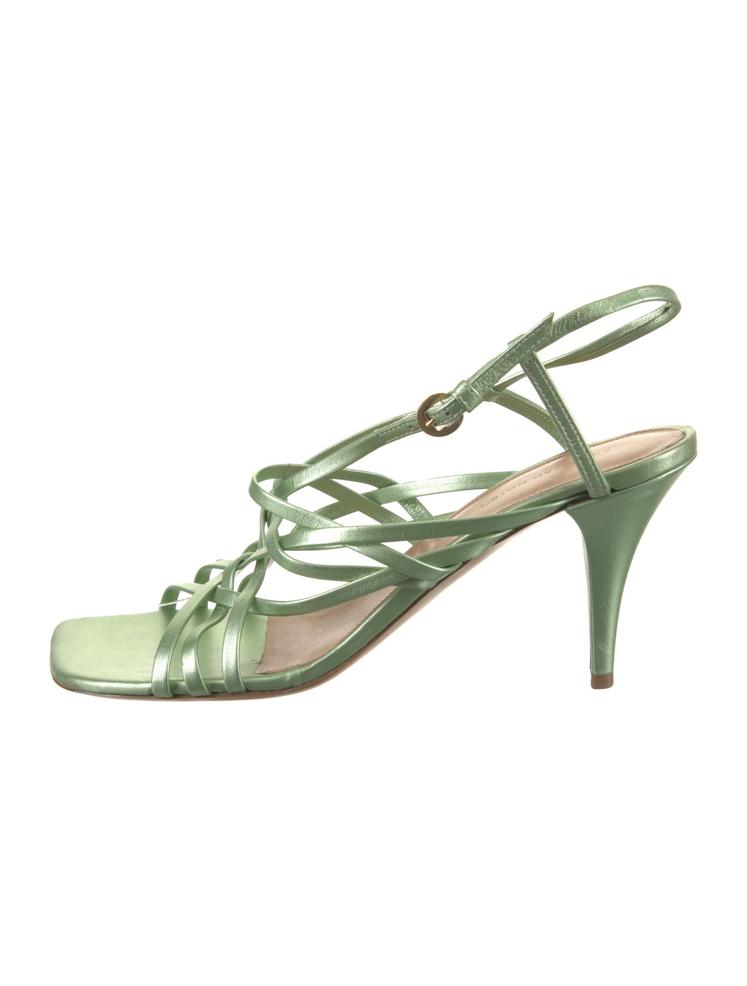 Dries Van Noten Leather Slingback Sandals