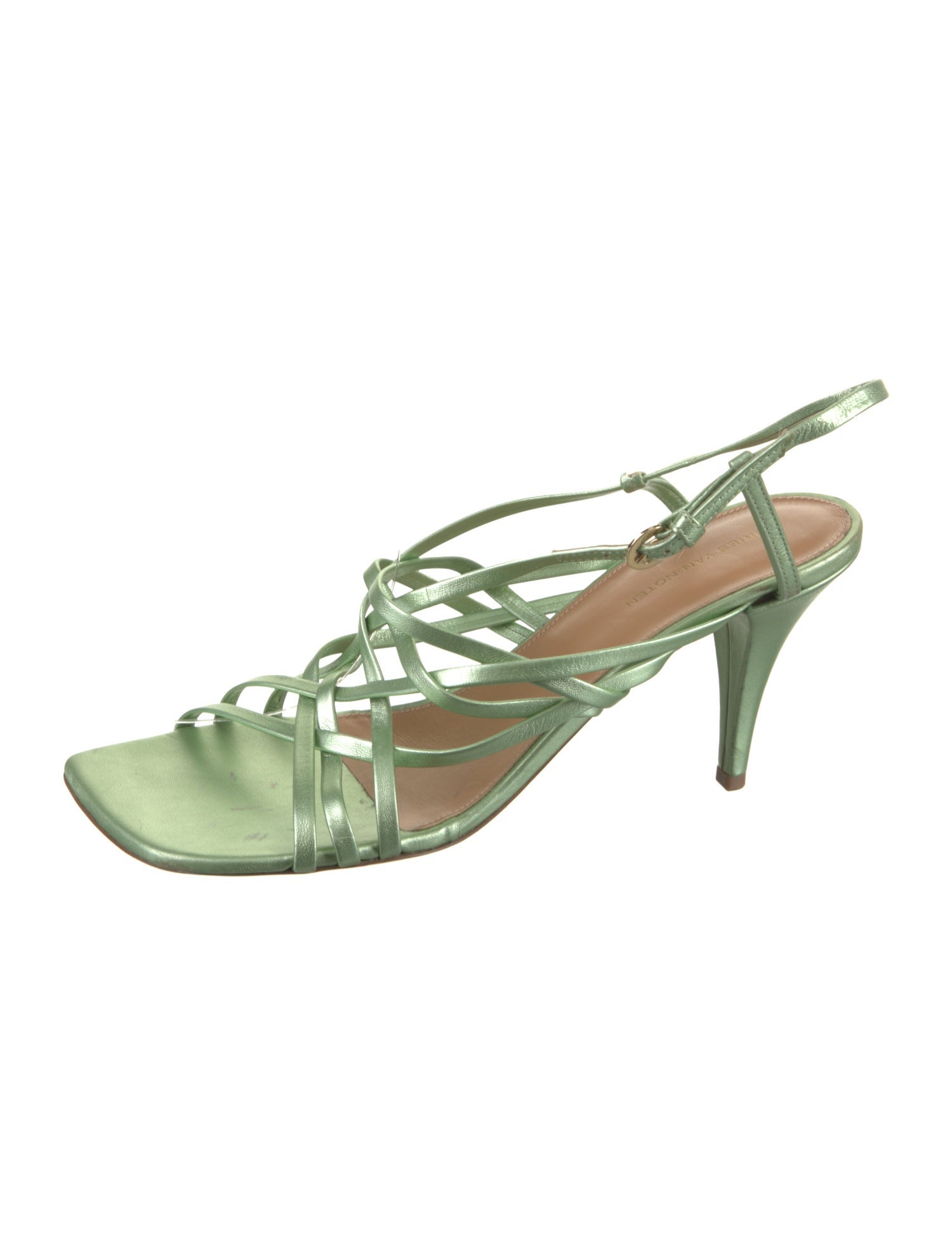 Dries Van Noten Leather Slingback Sandals