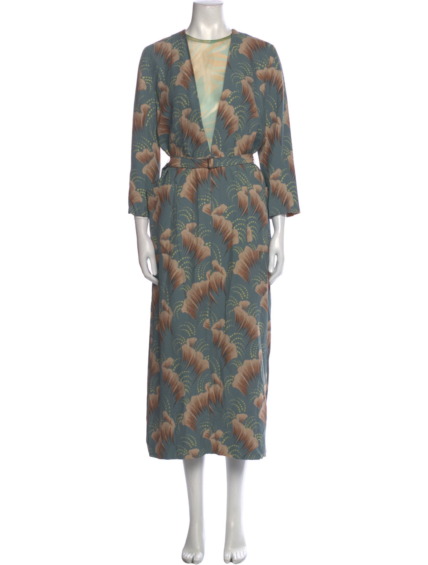 Dries Van Noten Printed Long Dress
