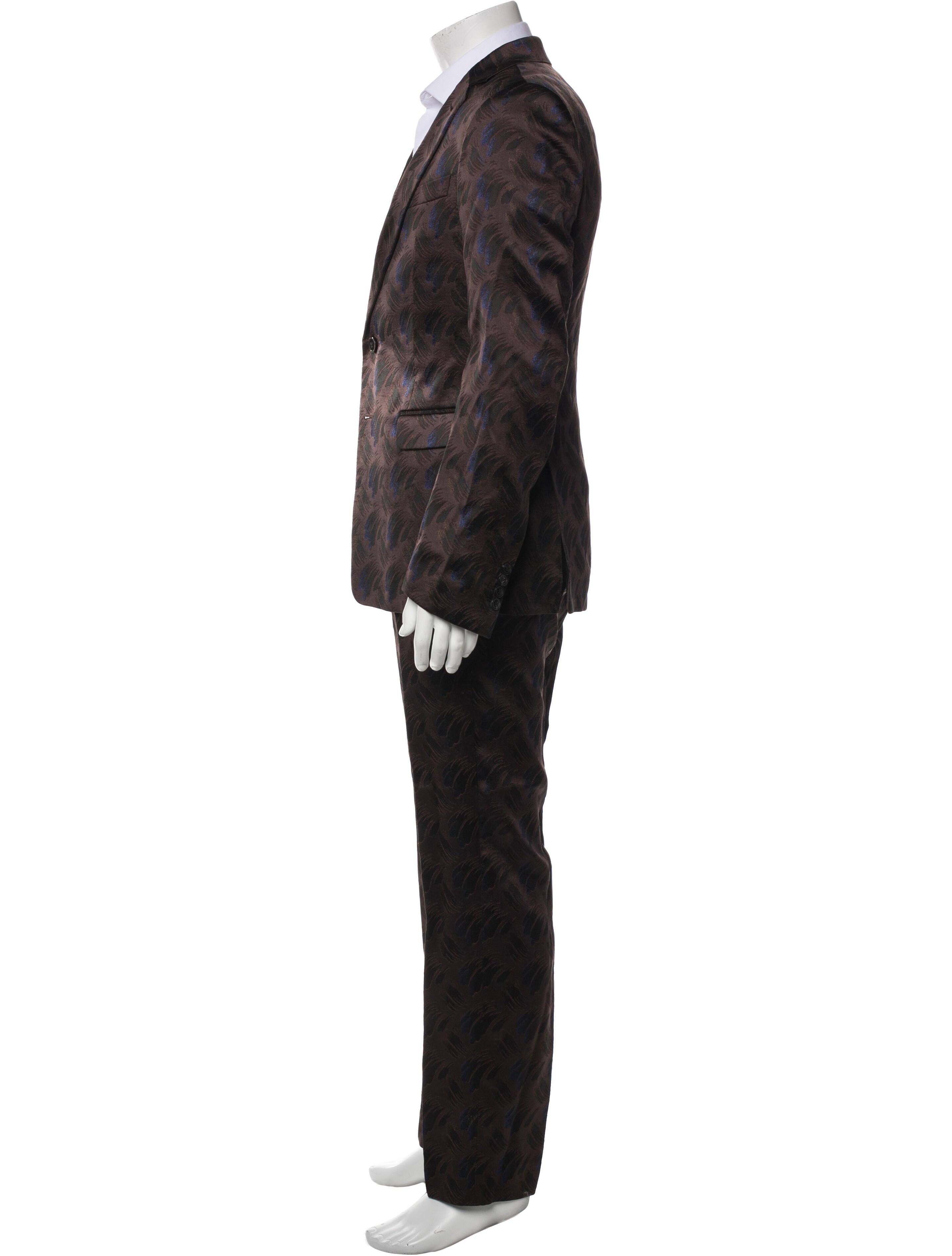Dries Van Noten Printed Two-Piece Suit