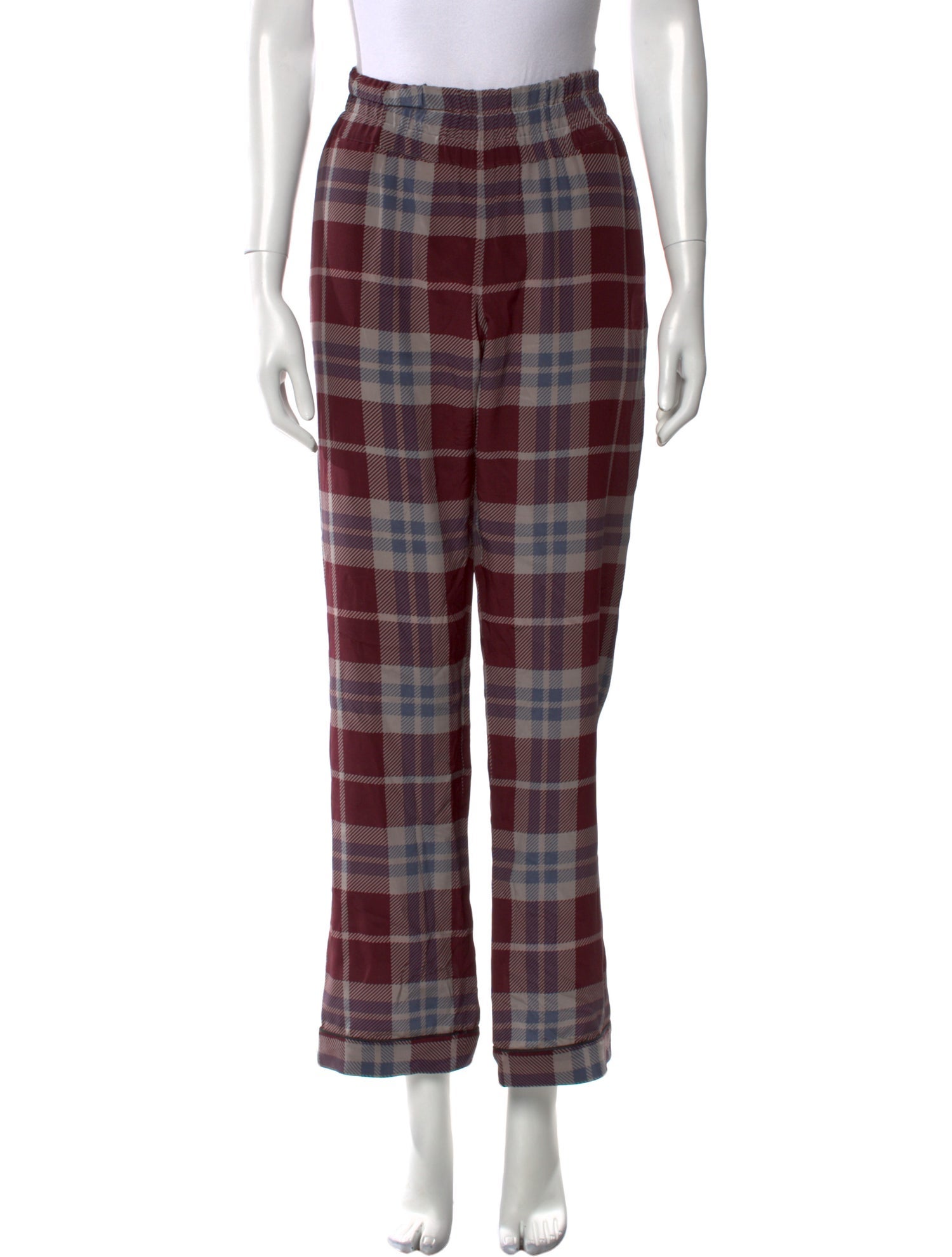 Dries Van Noten Silk Straight Leg Pants