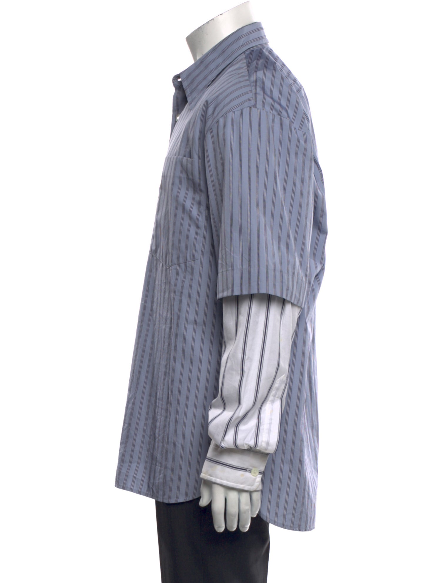 Dries Van Noten Striped Long Sleeve Shirt