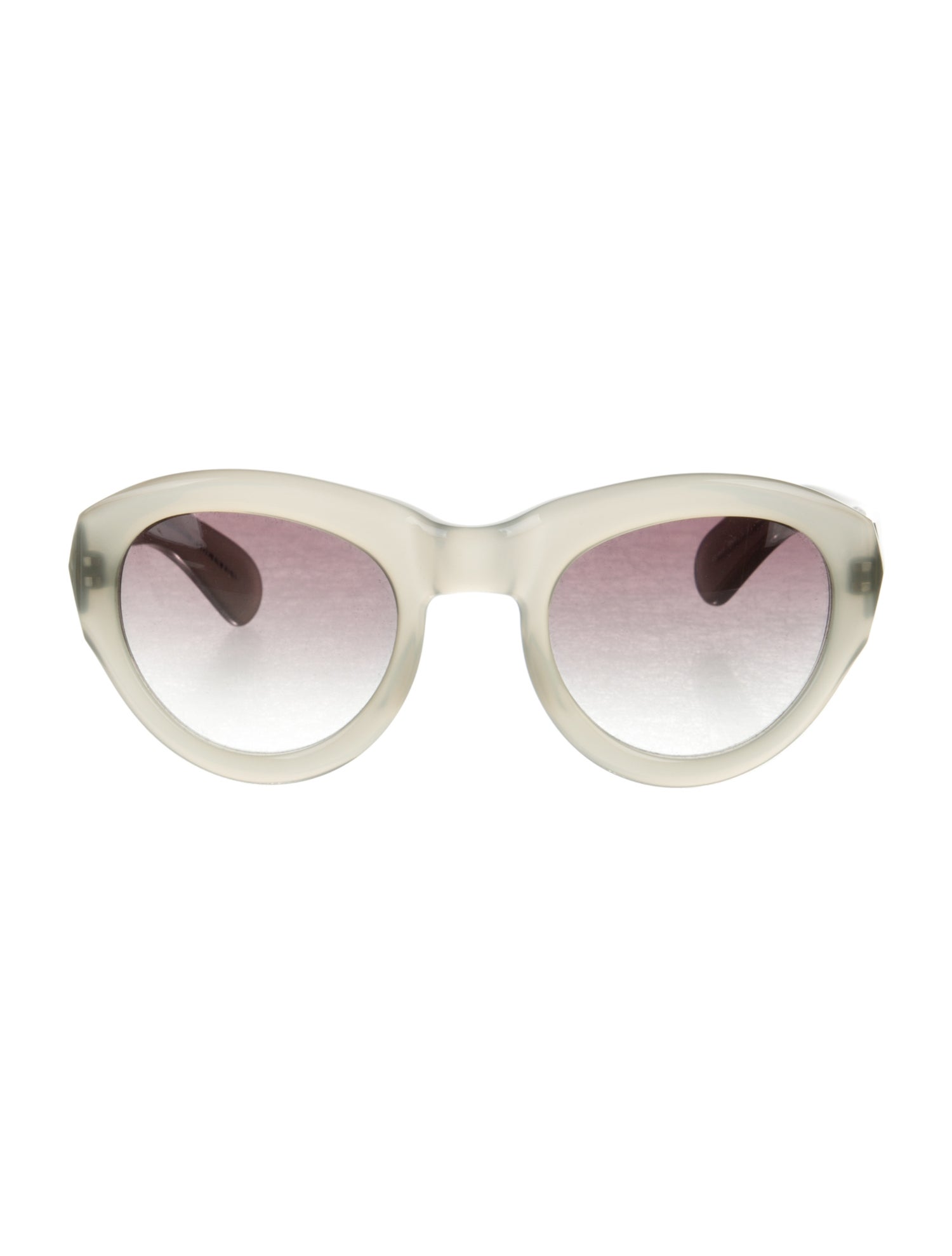 Dries Van Noten Round Gradient Sunglasses