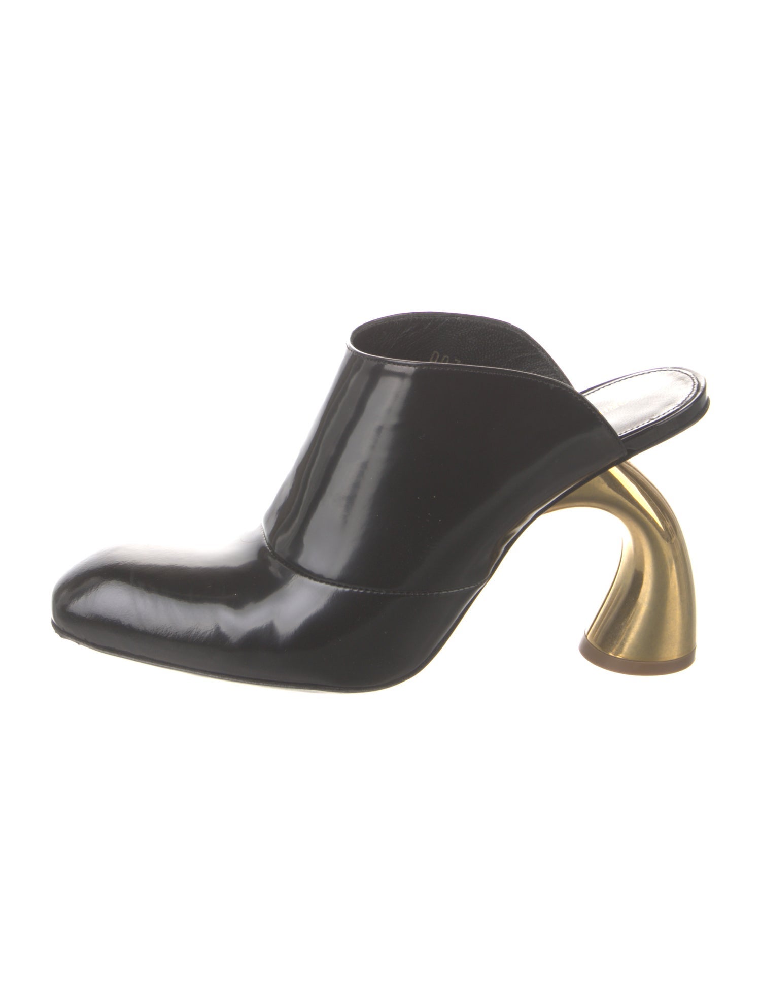 Dries Van Noten Patent Leather Mules