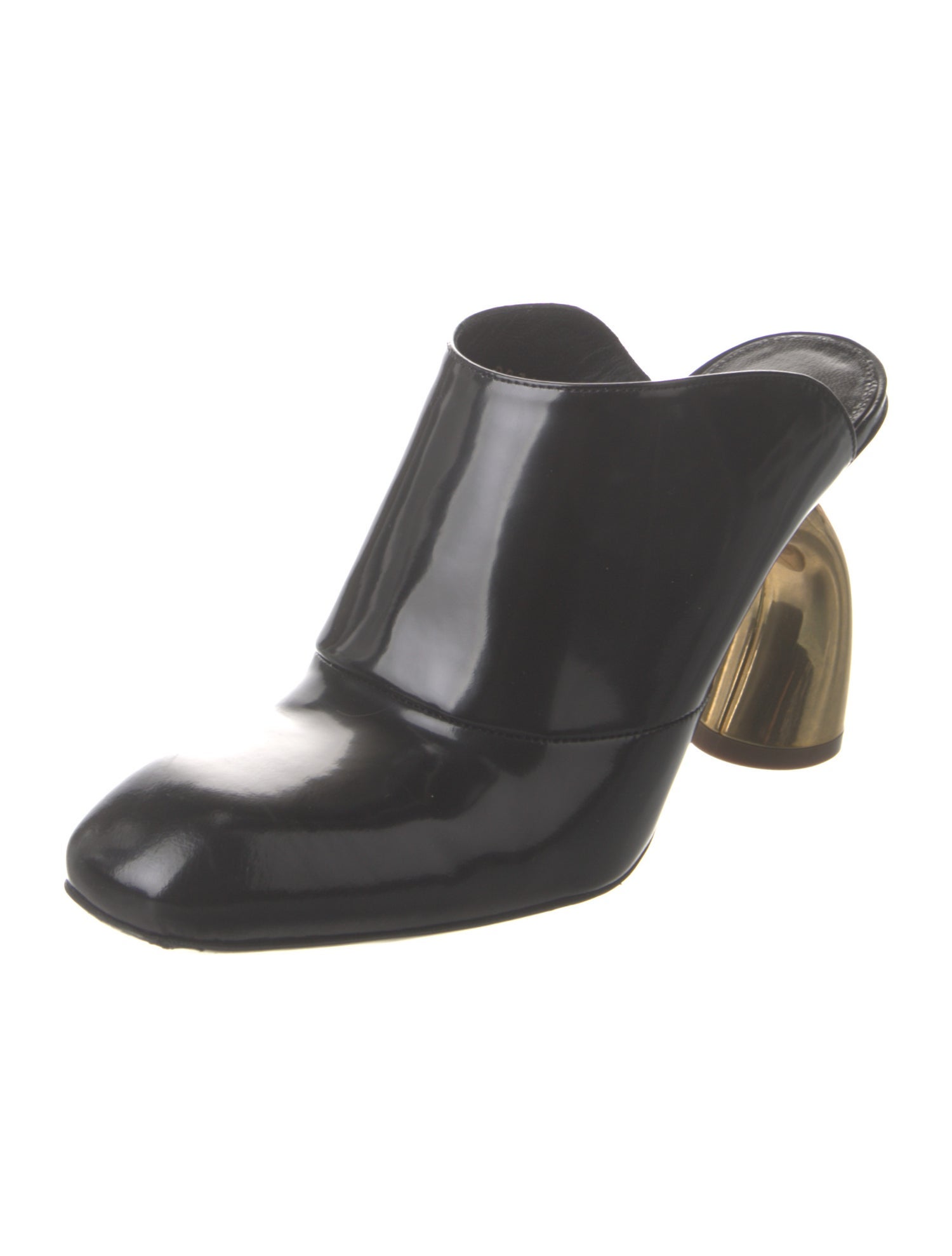 Dries Van Noten Patent Leather Mules