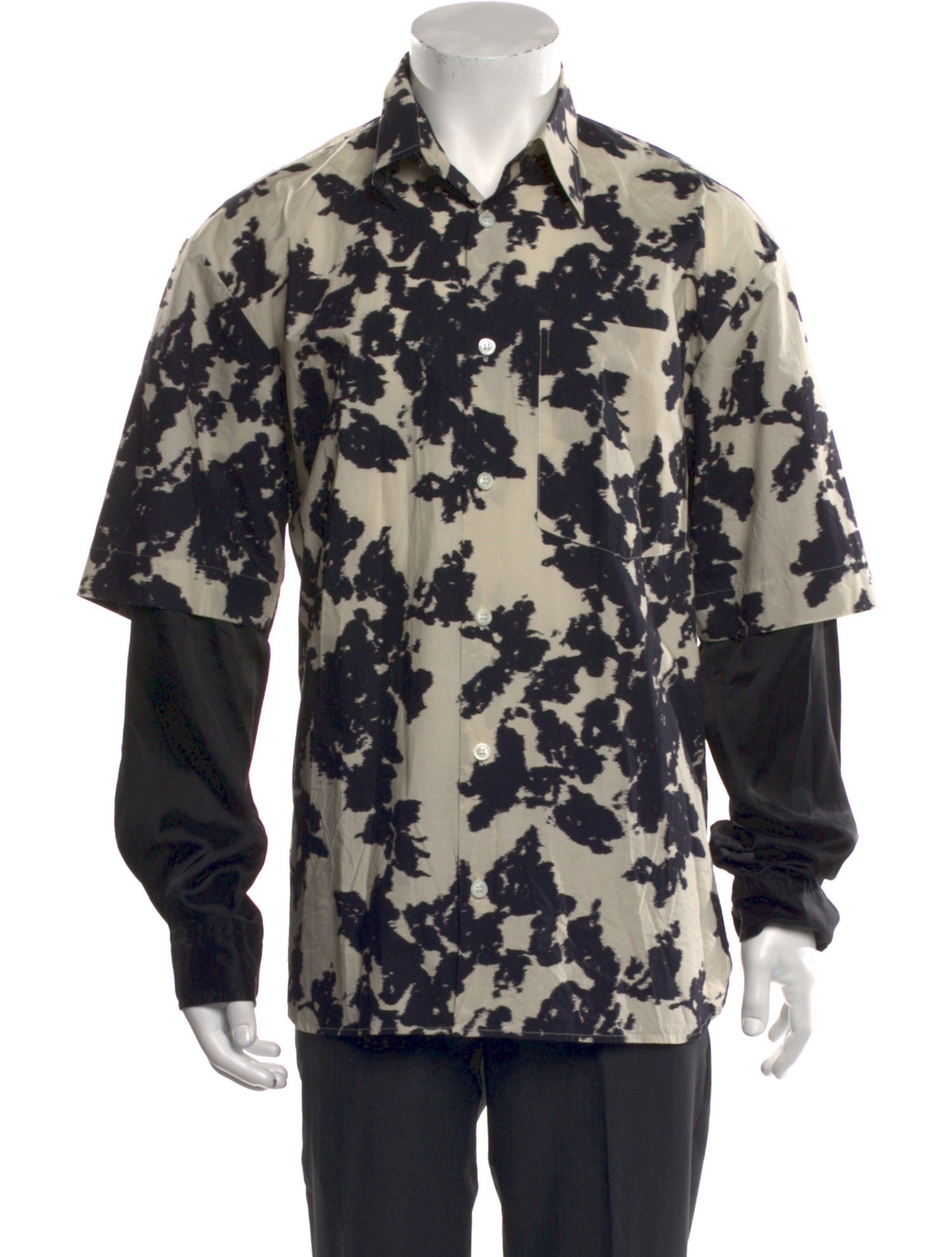 Dries Van Noten Printed Long Sleeve Shirt