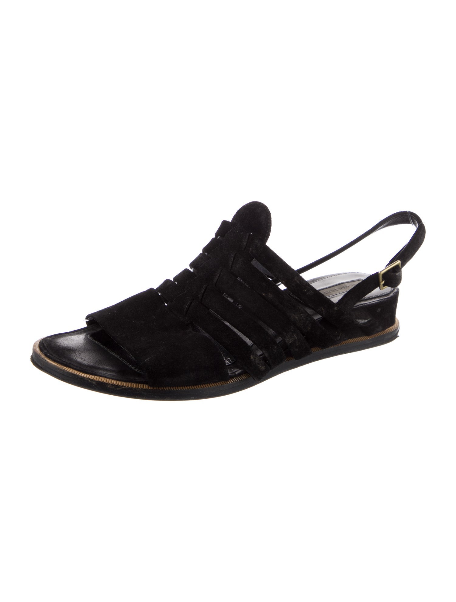 Dries Van Noten Suede Slingback Sandals