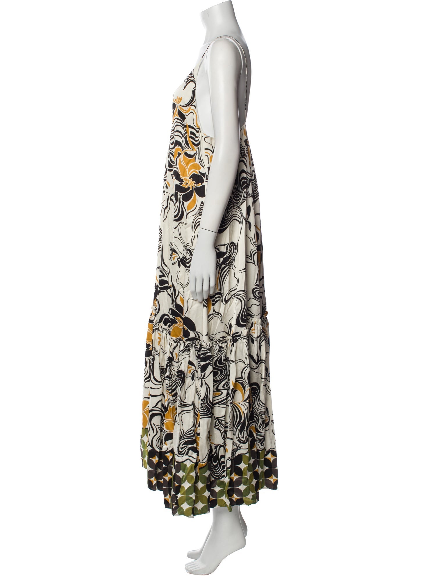 Dries Van Noten Printed Long Dress