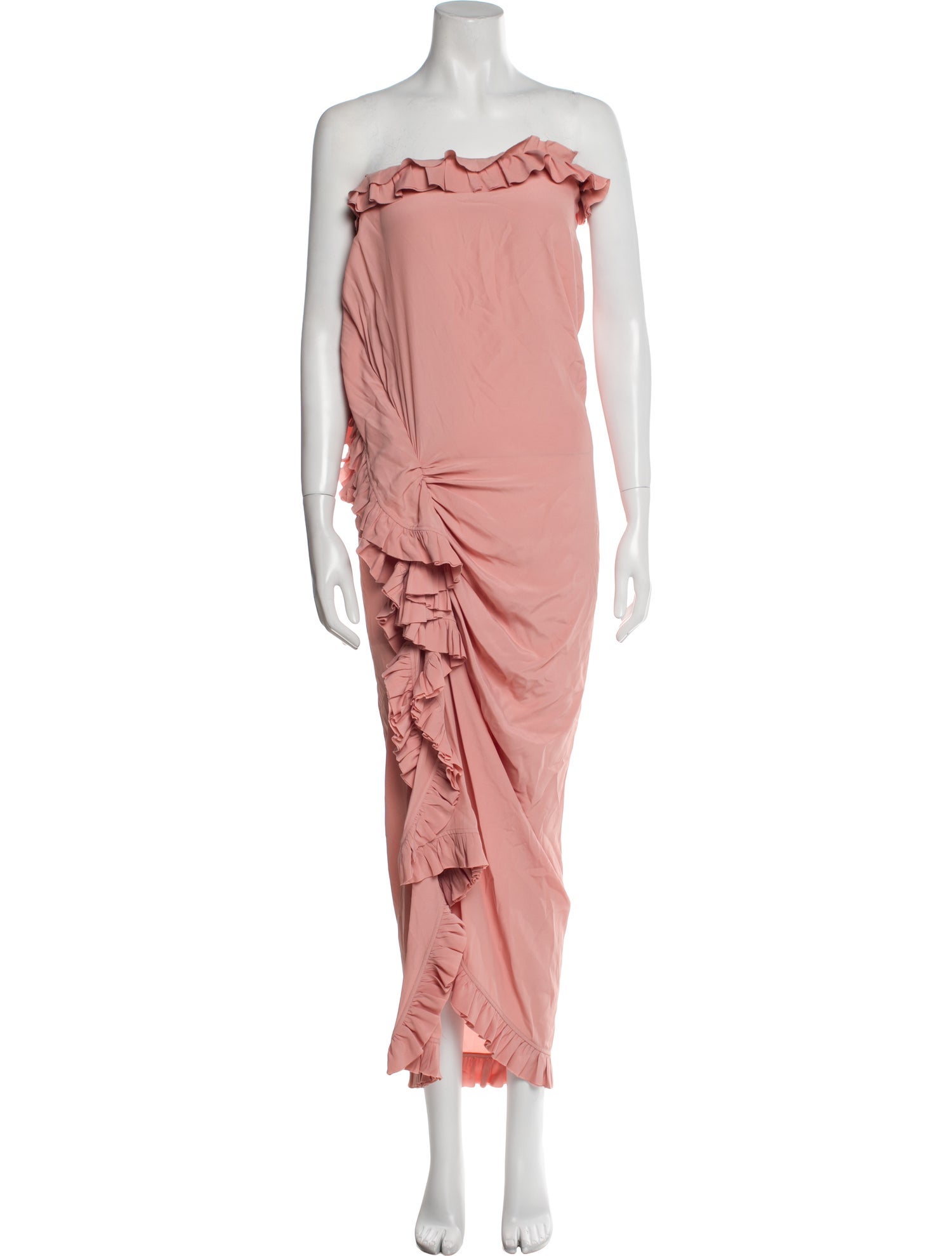 Dries Van Noten Strapless Long Dress