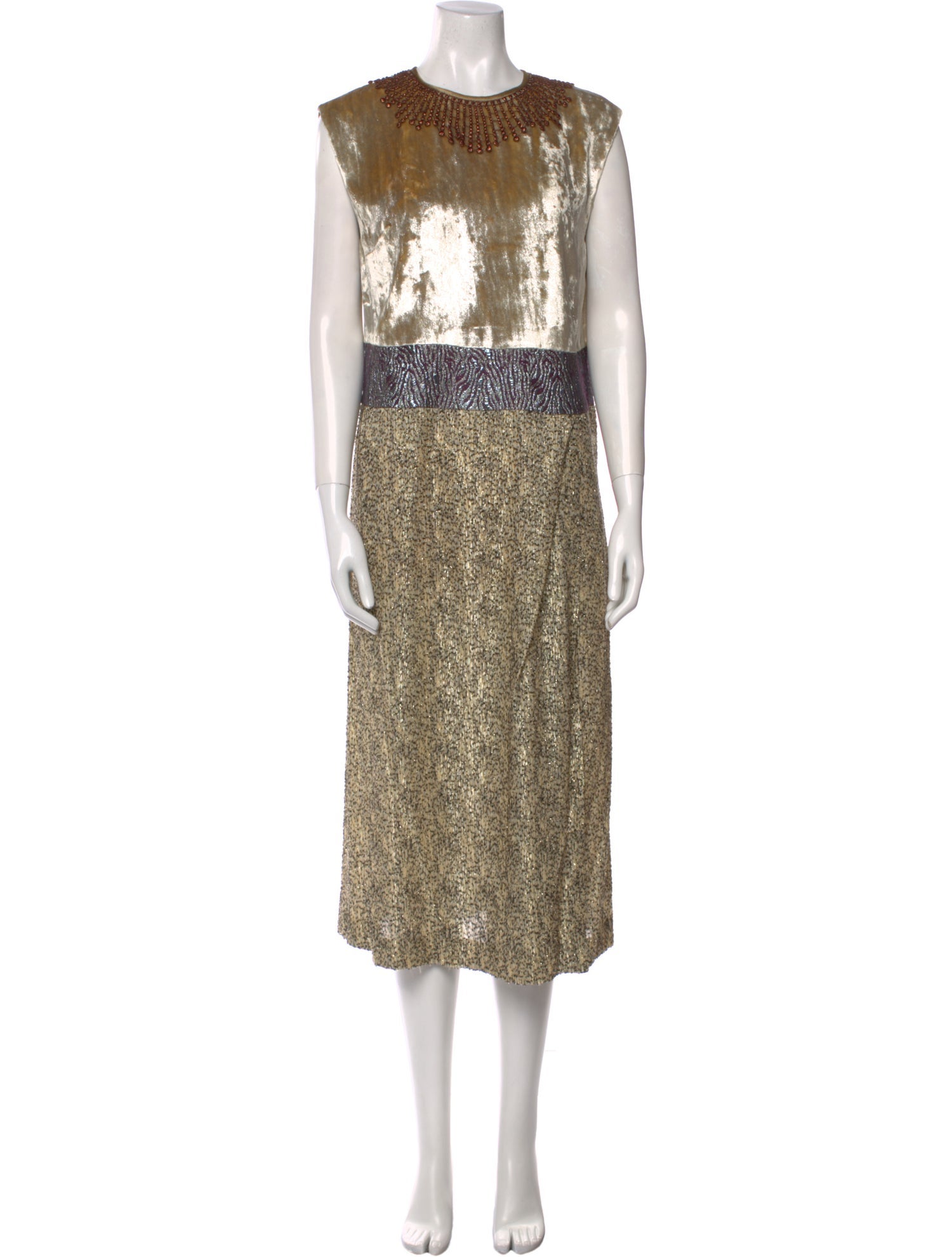 Dries Van Noten Printed Long Dress