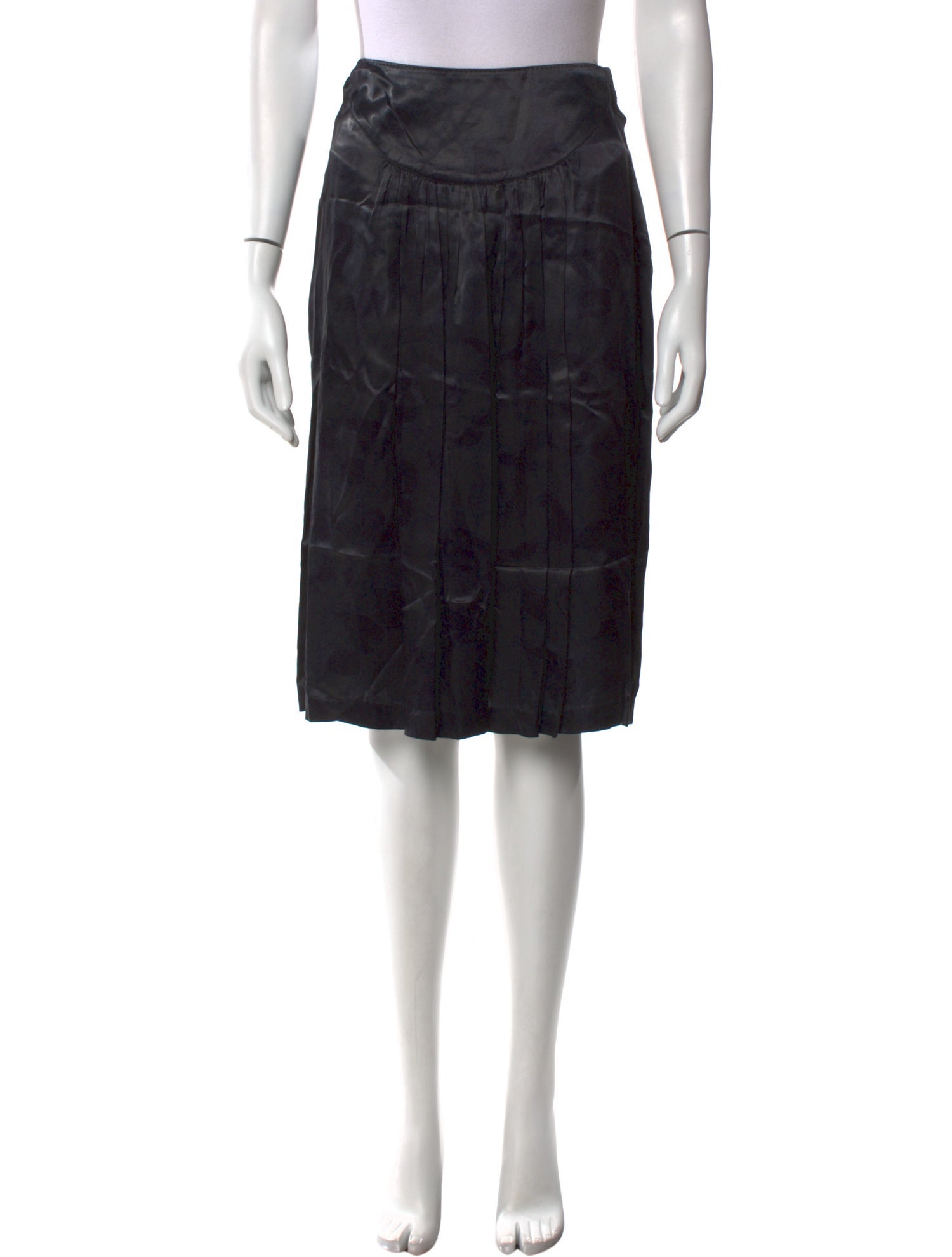 Dries Van Noten Pleated Accents Knee-Length Skirt