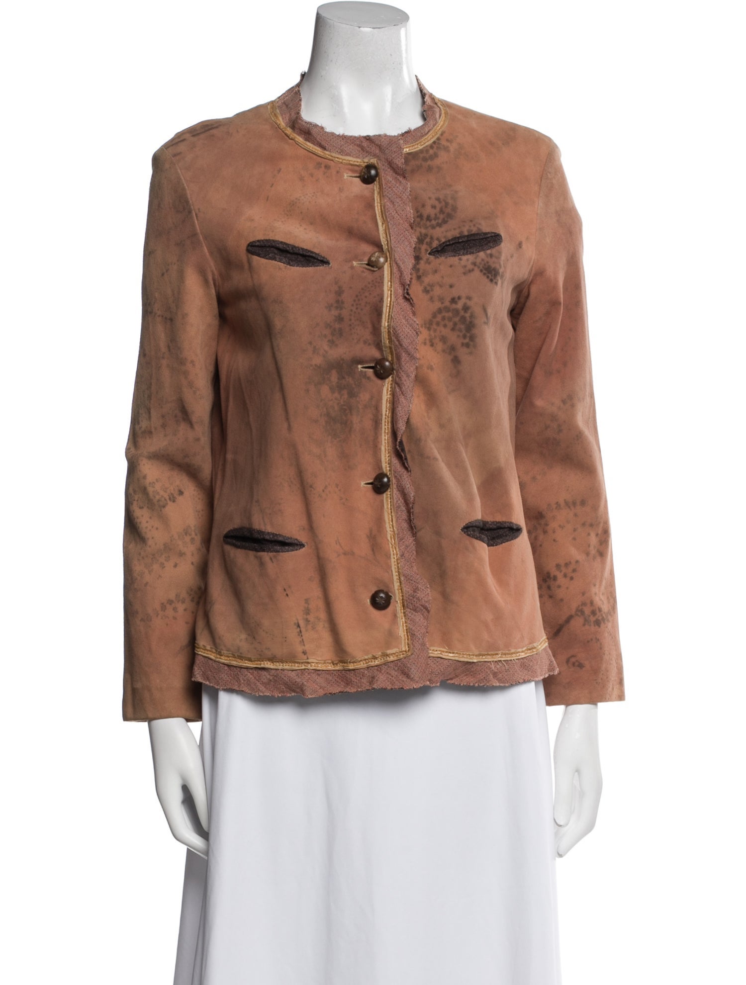 Dries Van Noten Suede Evening Jacket
