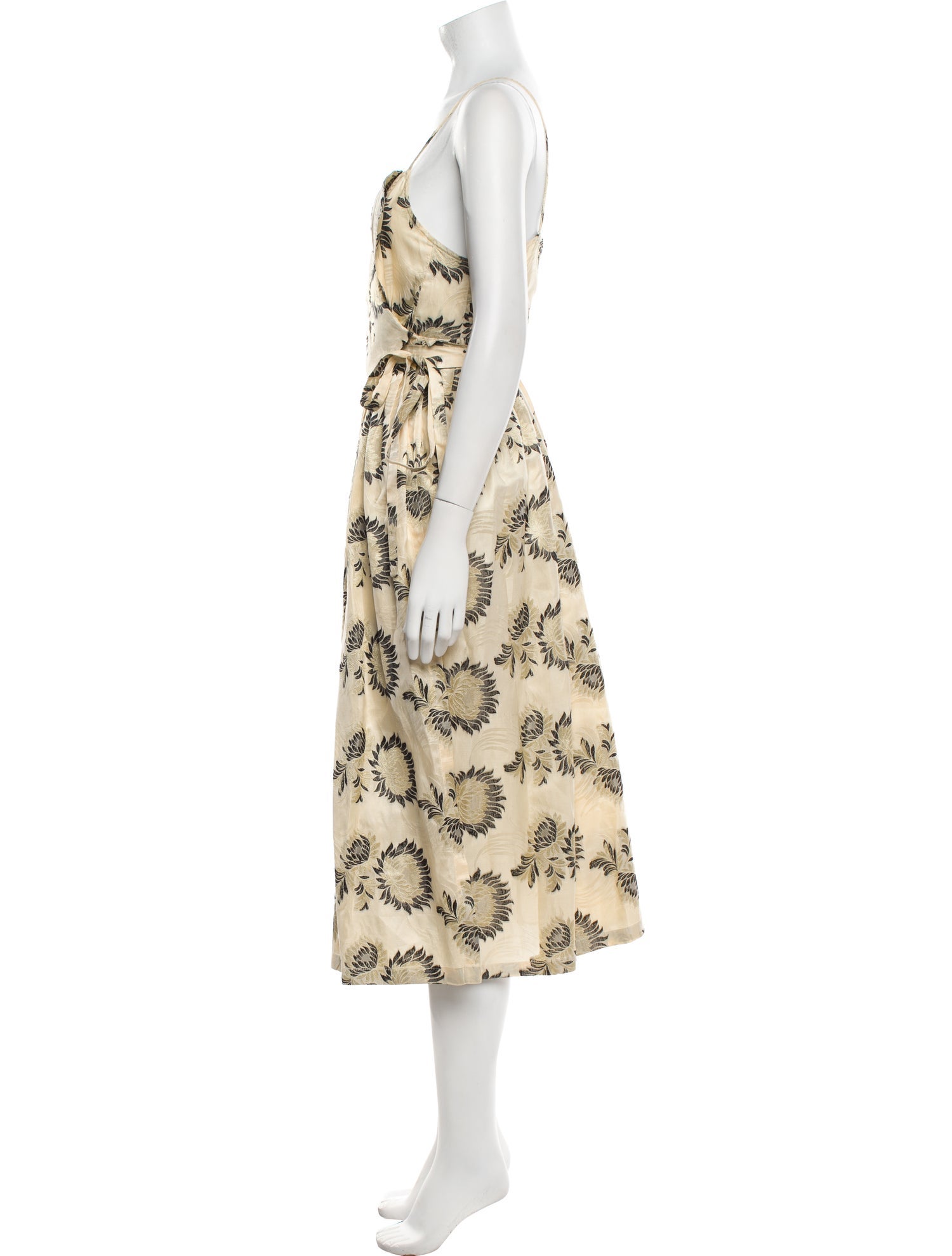 Dries Van Noten Silk Long Dress