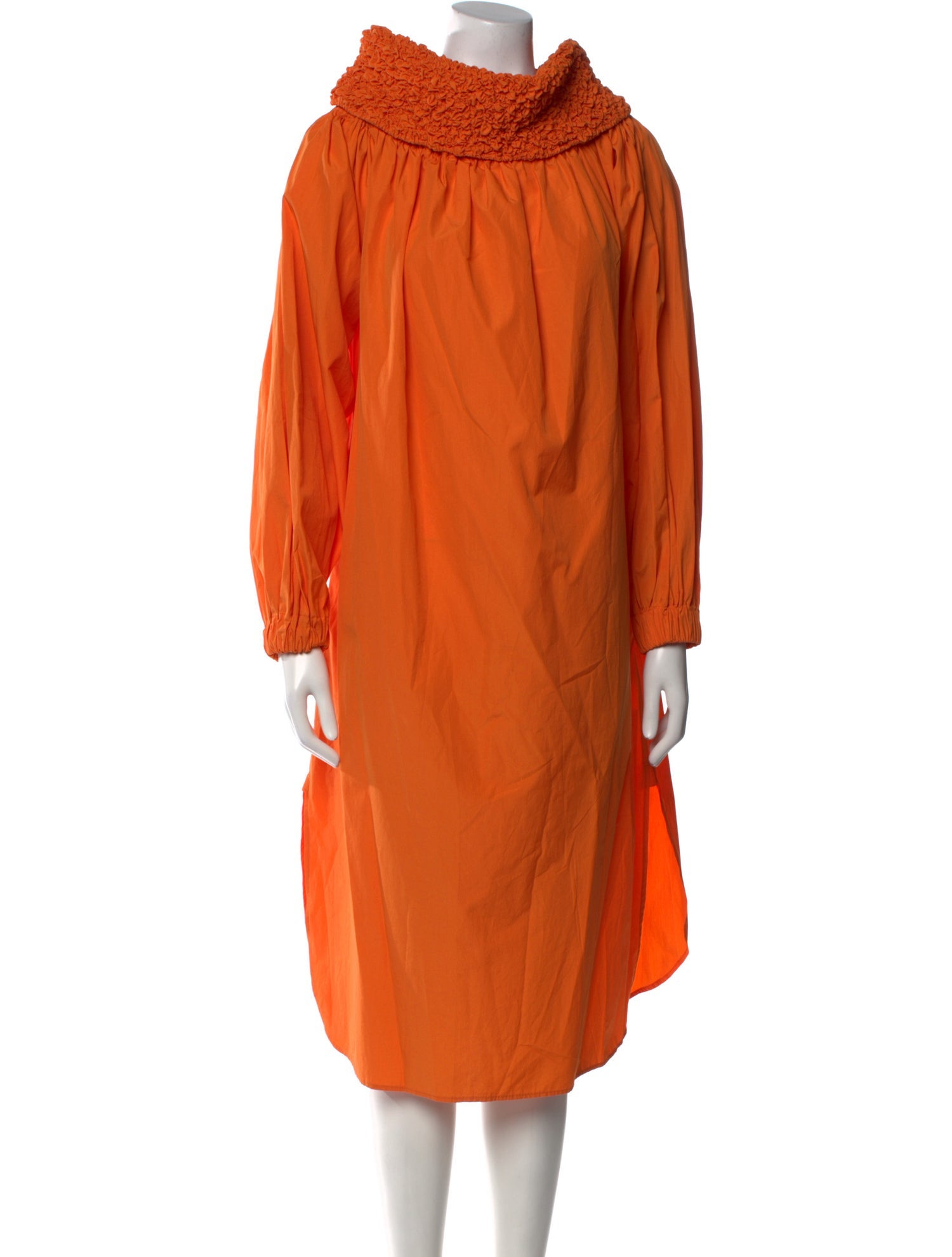 Dries Van Noten Cowl Neck Midi Length Dress