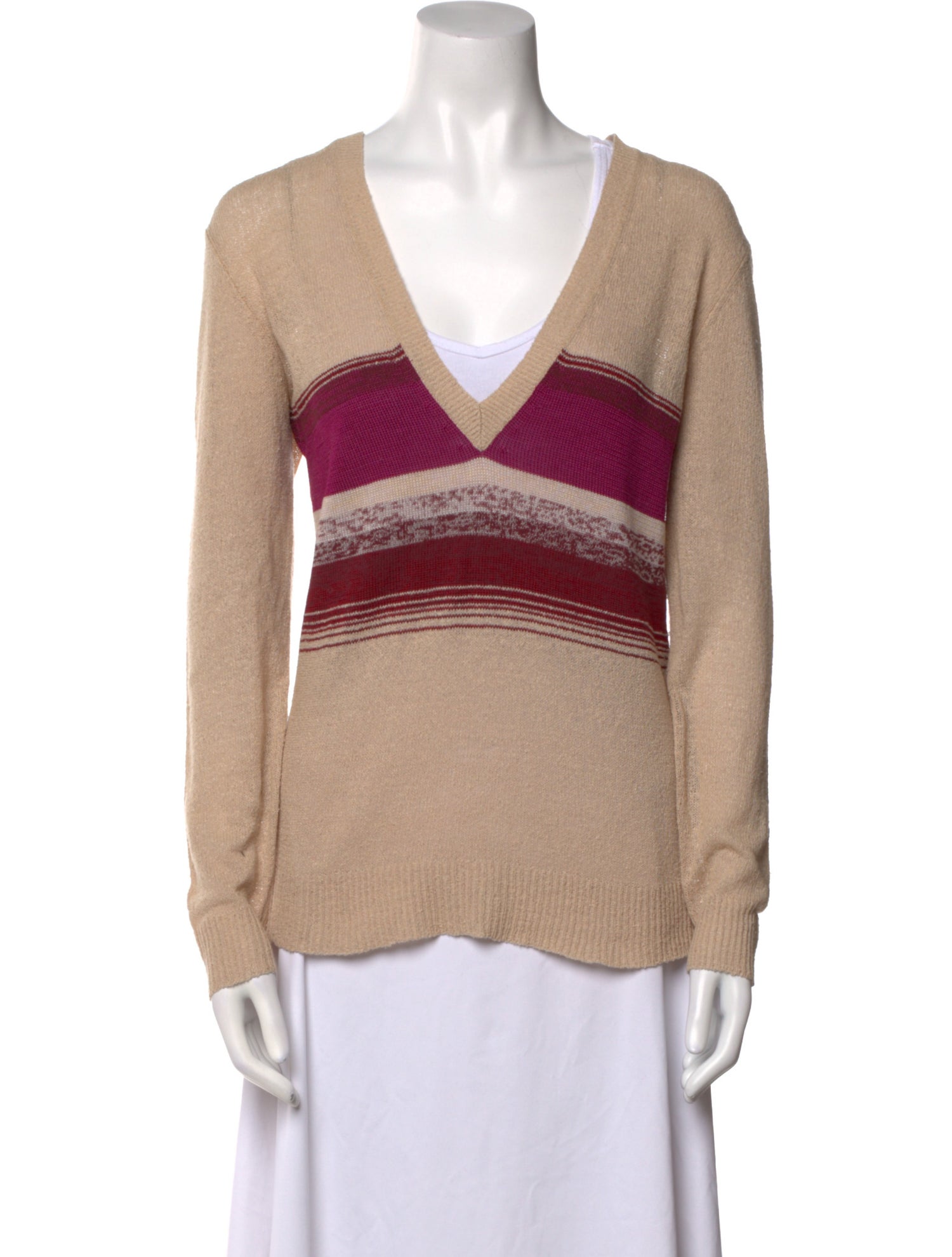 Dries Van Noten Silk Striped Sweater