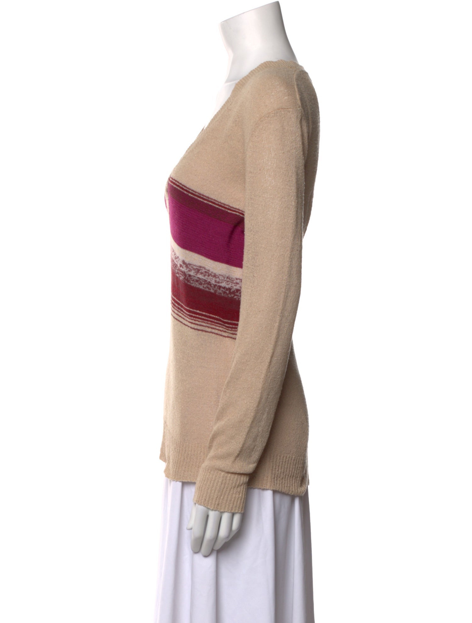 Dries Van Noten Silk Striped Sweater