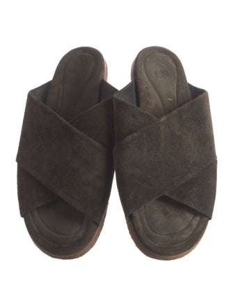 Dries Van Noten Suede Slides