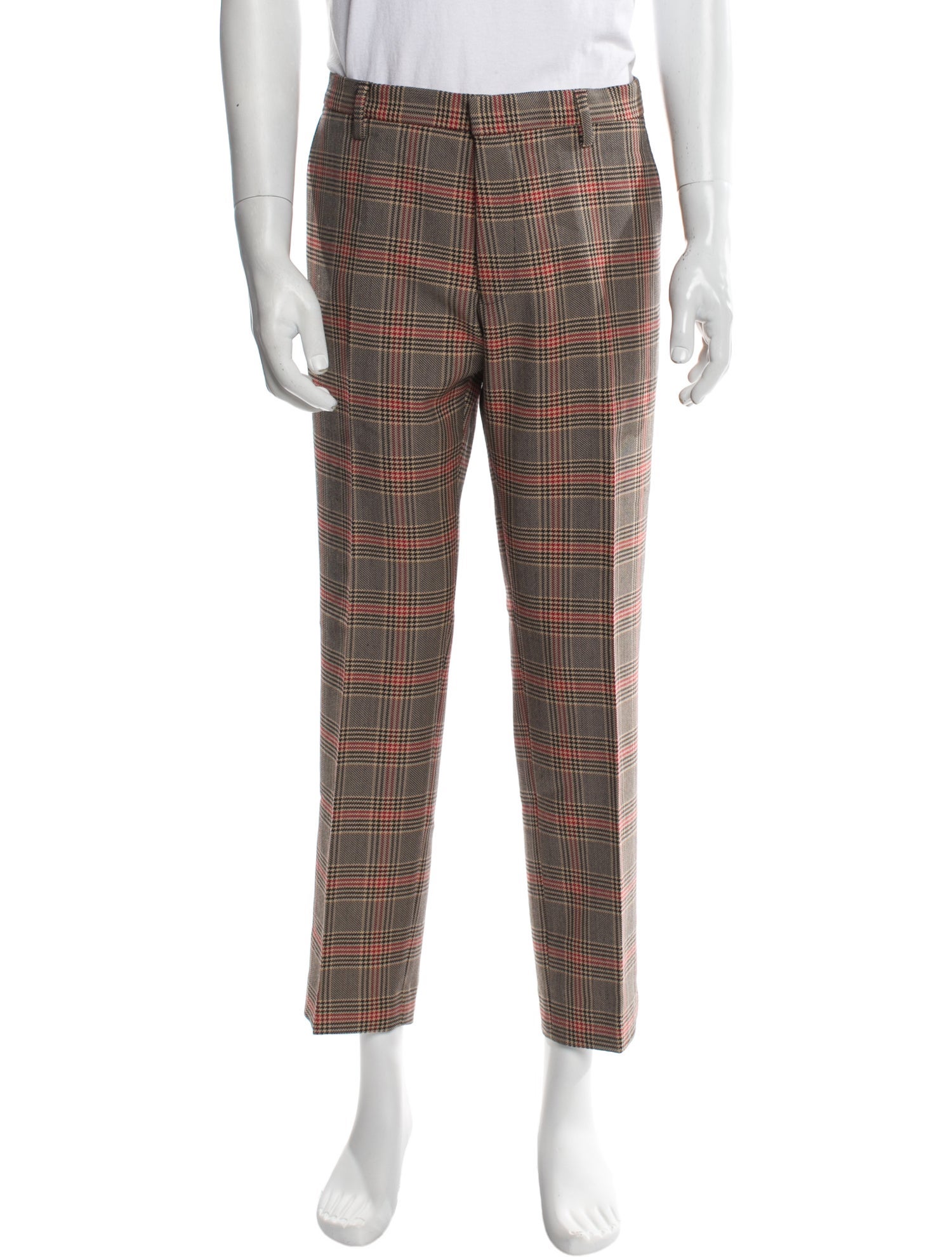 Dries Van Noten Plaid Print Pants