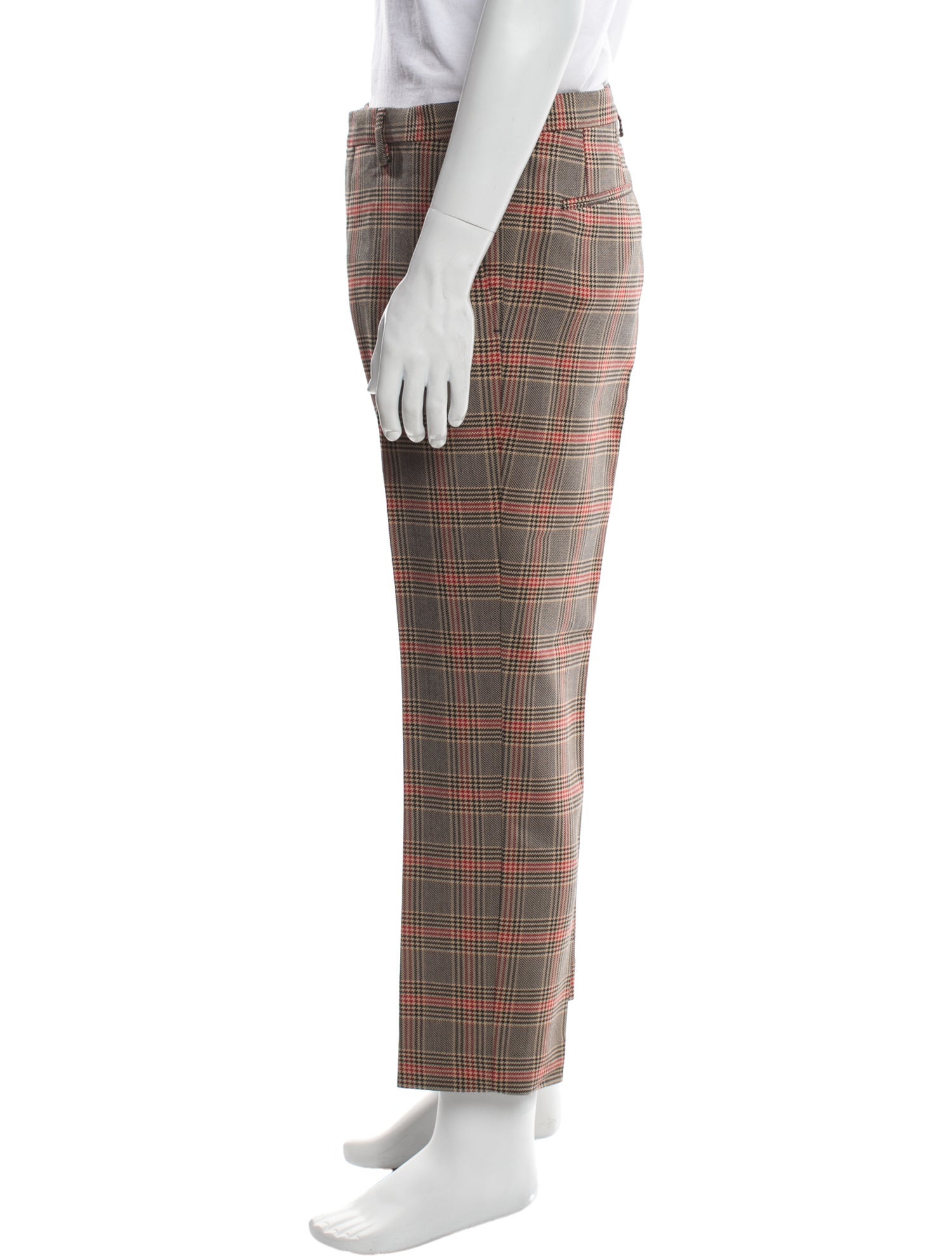 Dries Van Noten Plaid Print Pants