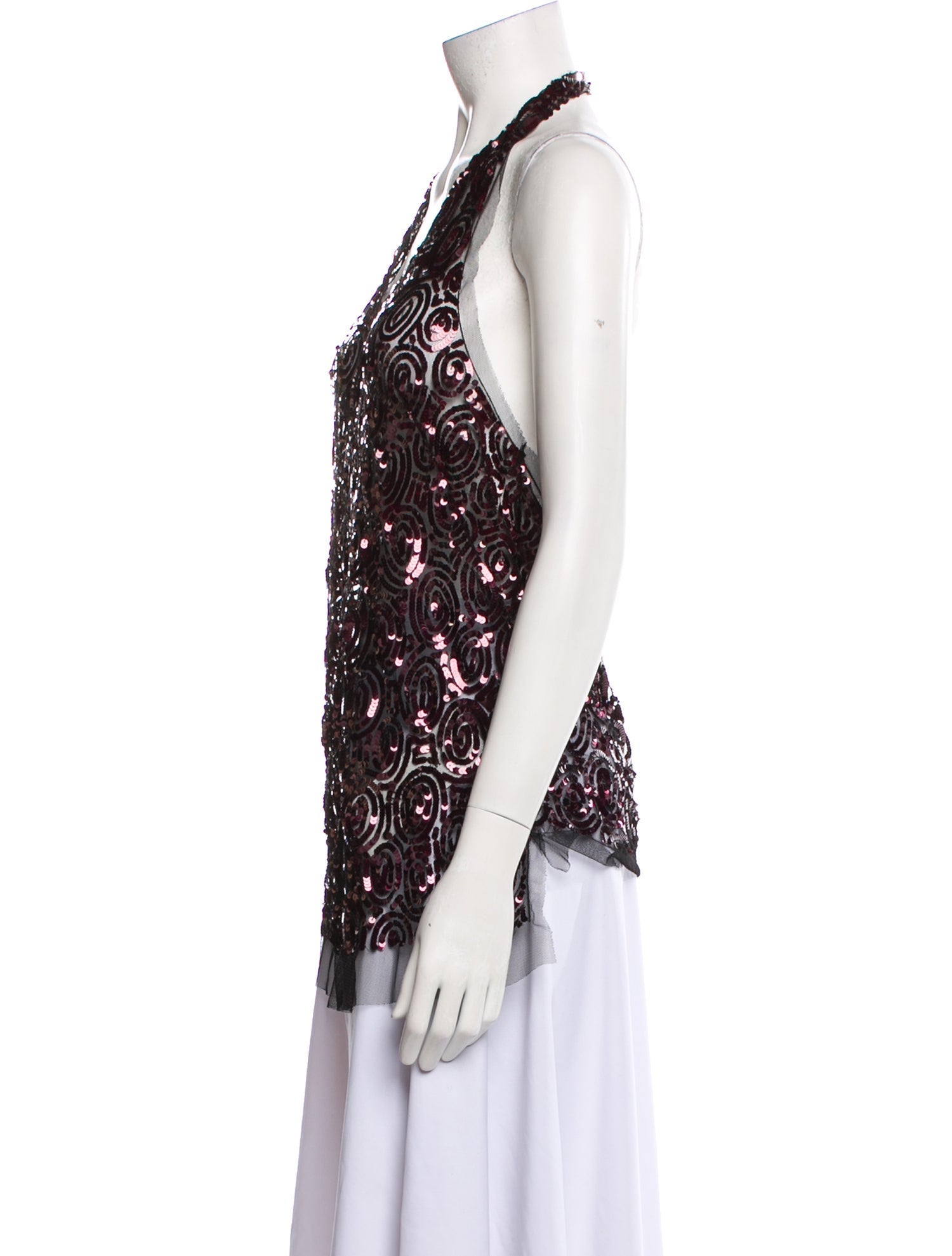 Dries Van Noten Printed Halterneck Top