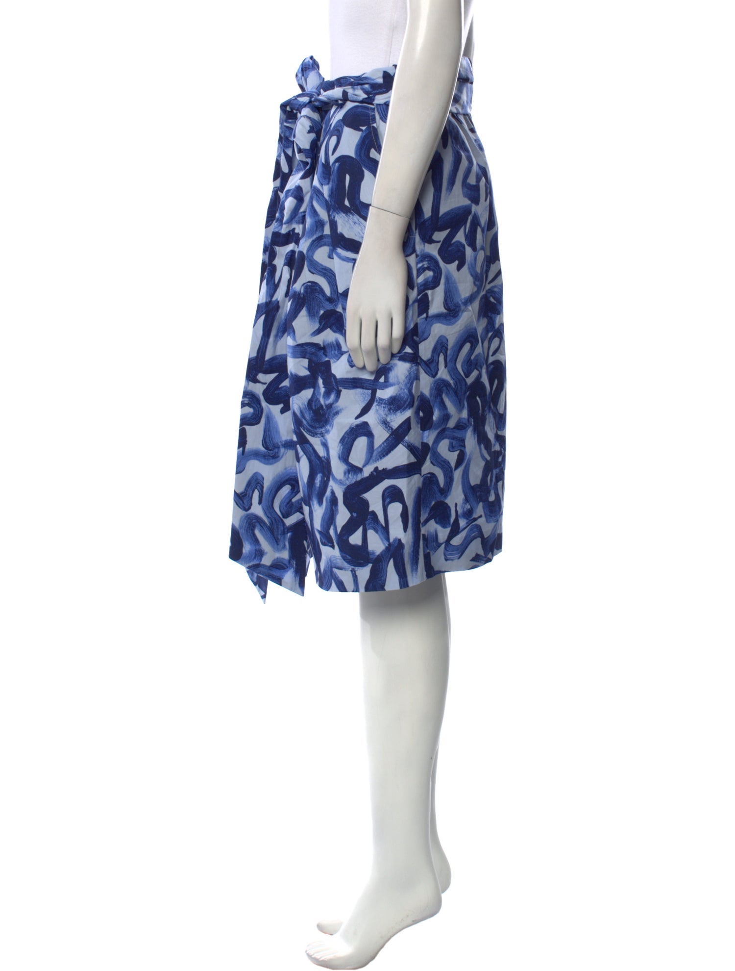 Dries Van Noten Printed Midi Length Skirt