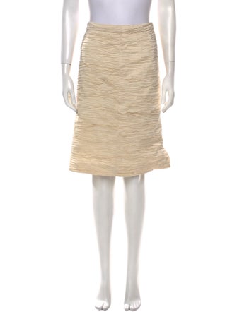 Dries Van Noten Pleated Accents Knee-Length Skirt
