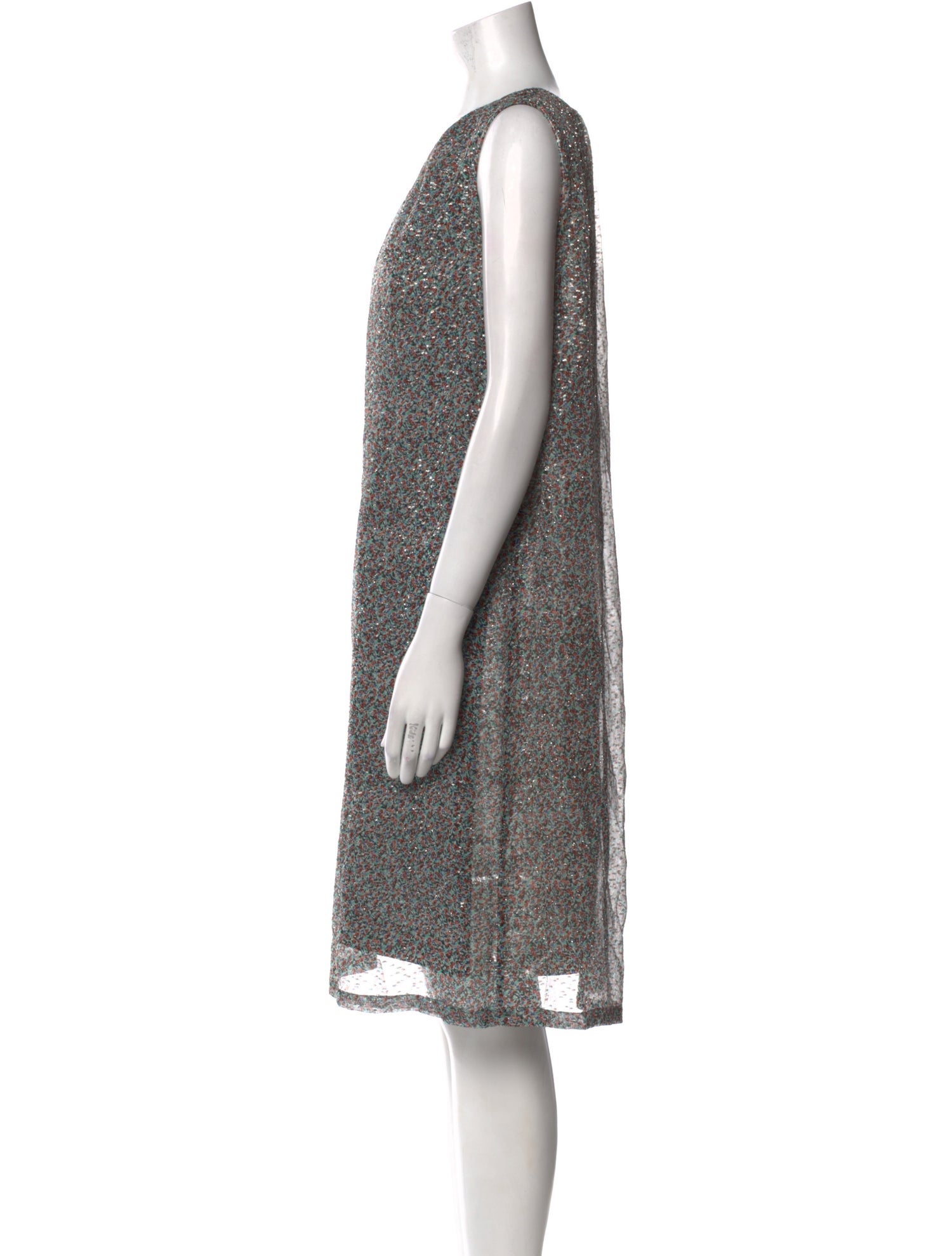 Dries Van Noten Silk Knee-Length Dress