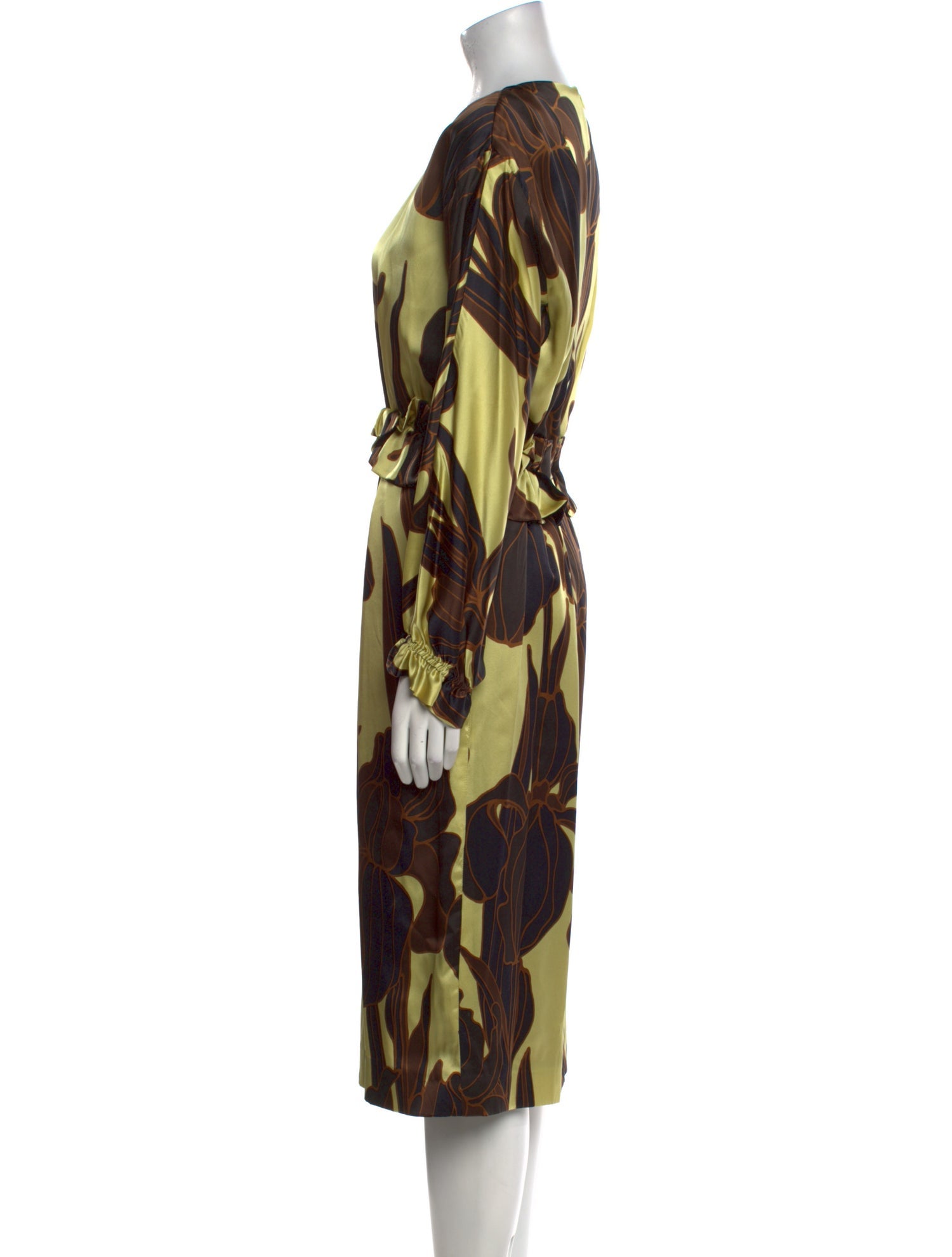 Dries Van Noten Silk Midi Length Dress