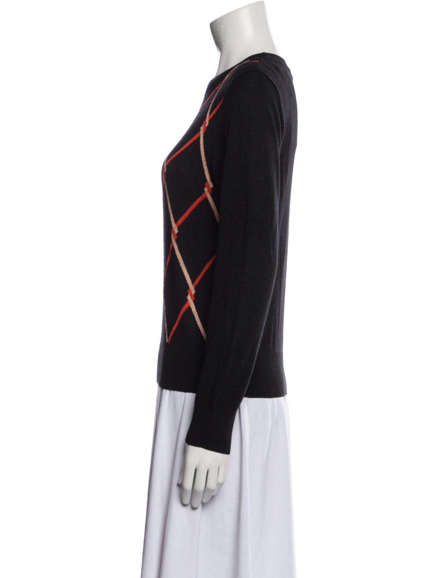 Dries Van Noten Plaid Print Crew Neck Sweater