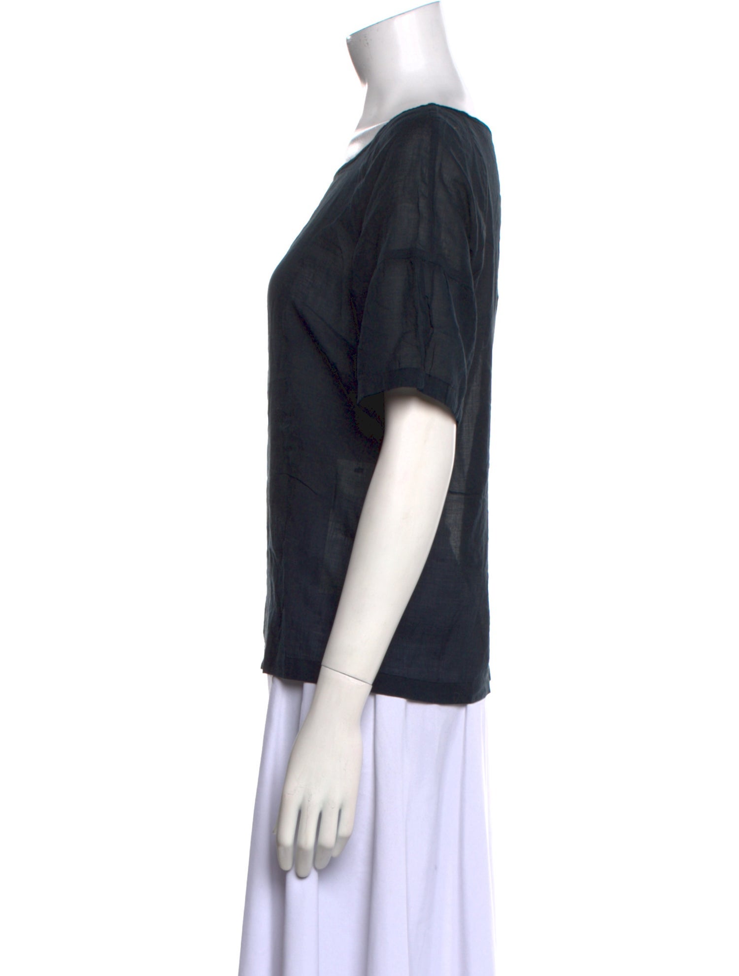 Dries Van Noten Bateau Neckline Short Sleeve T-Shirt