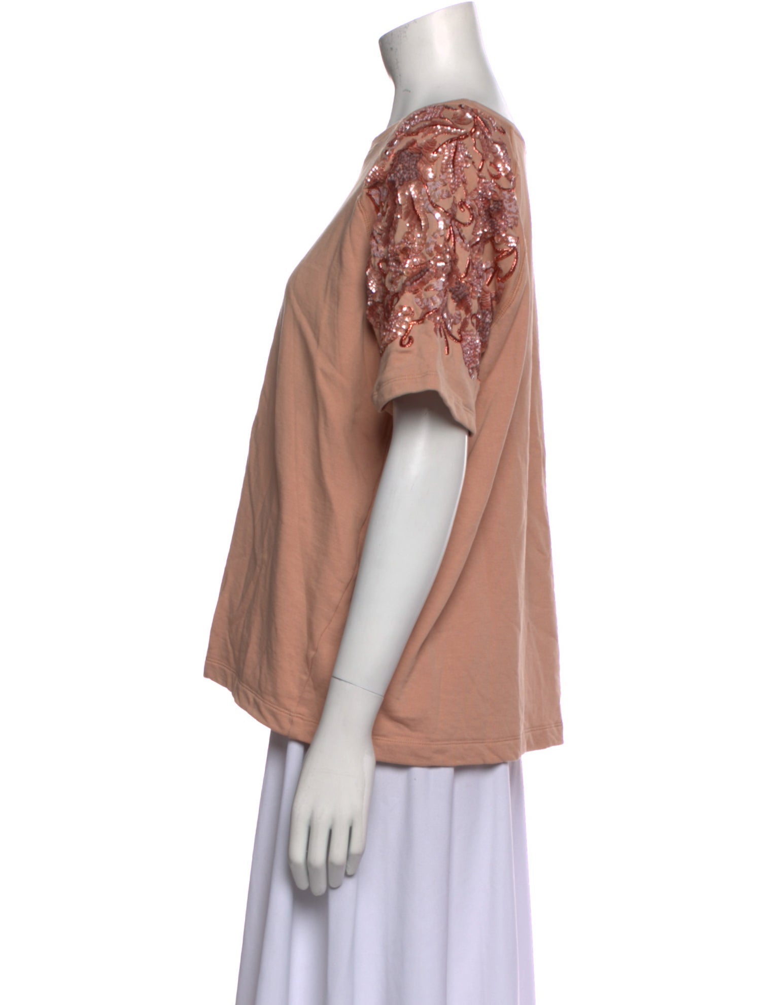 Dries Van Noten Bateau Neckline Short Sleeve T-Shirt