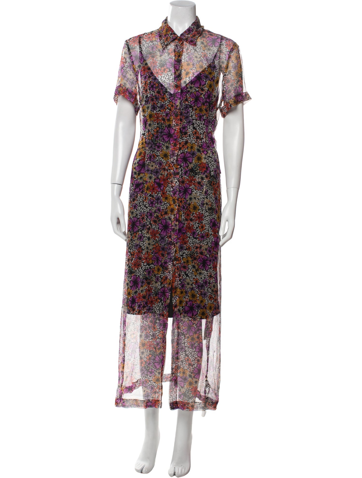 Dries Van Noten Silk Long Dress