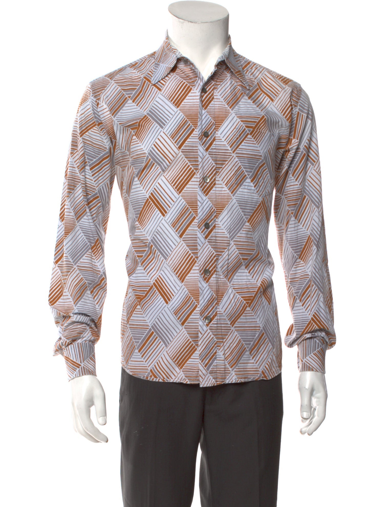 Dries Van Noten Printed Long Sleeve Shirt