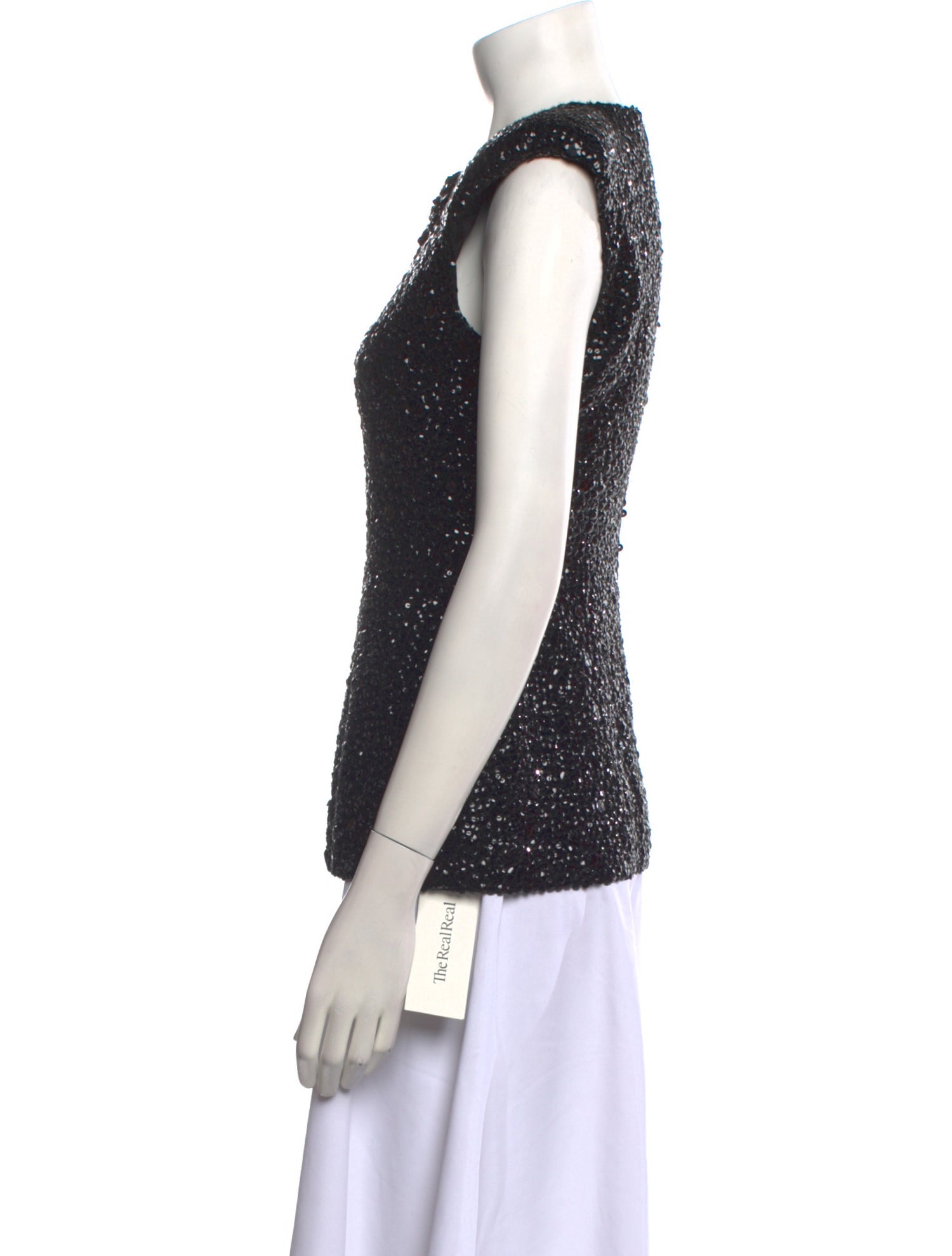 Dries Van Noten Crew Neck Sleeveless Top