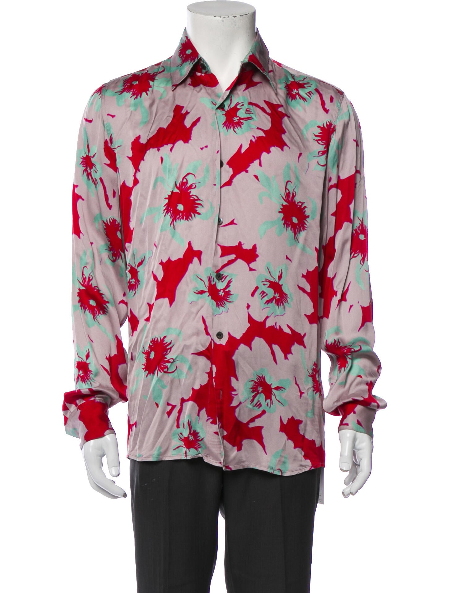 Dries Van Noten Printed Long Sleeve Shirt