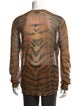 Dries Van Noten Animal Print Crew Neck T-Shirt