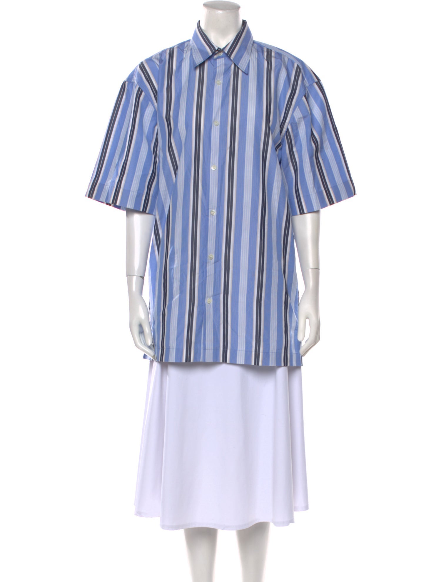 Dries Van Noten Striped Short Sleeve Tunic