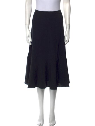 Dries Van Noten Wool Midi Length Skirt