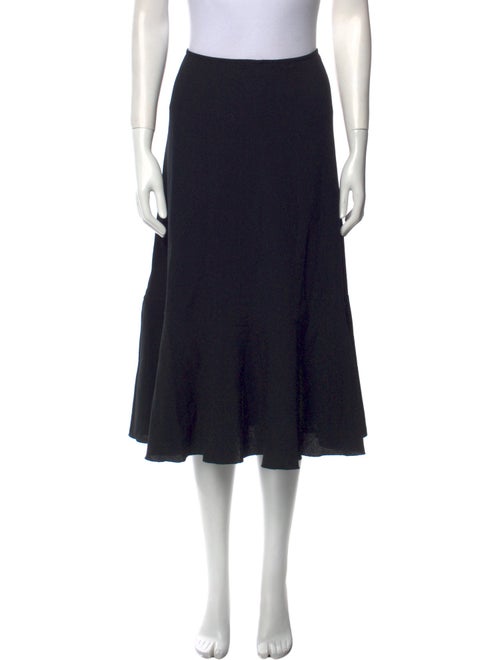 Dries Van Noten Wool Midi Length Skirt