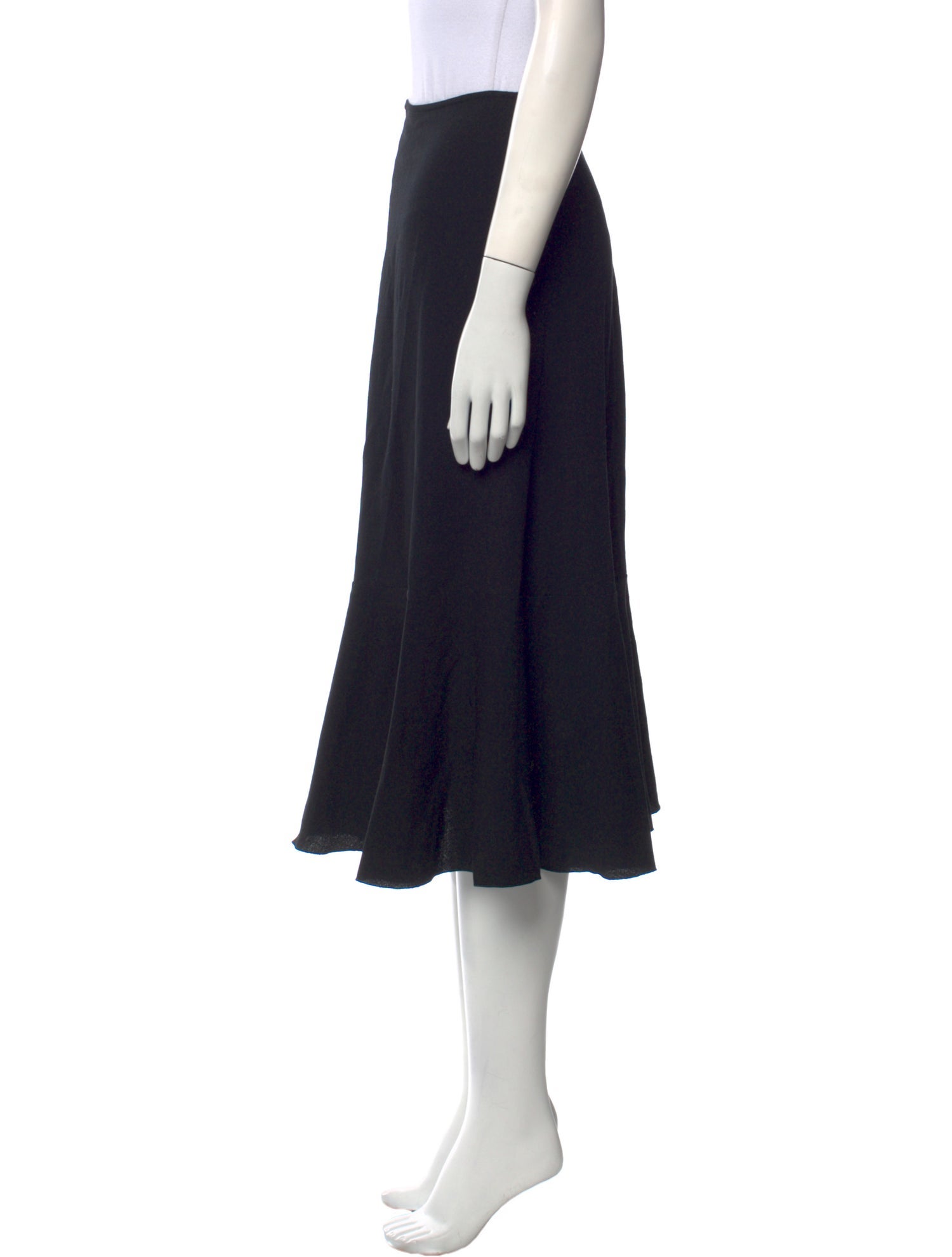 Dries Van Noten Wool Midi Length Skirt