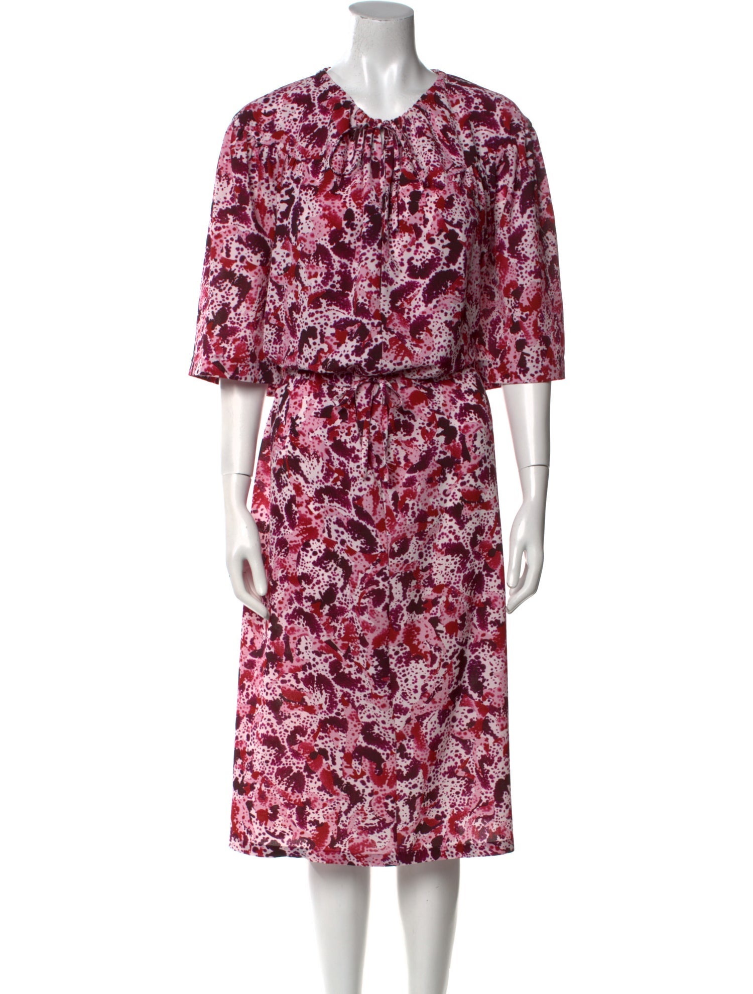 Dries Van Noten Floral Print Midi Length Dress